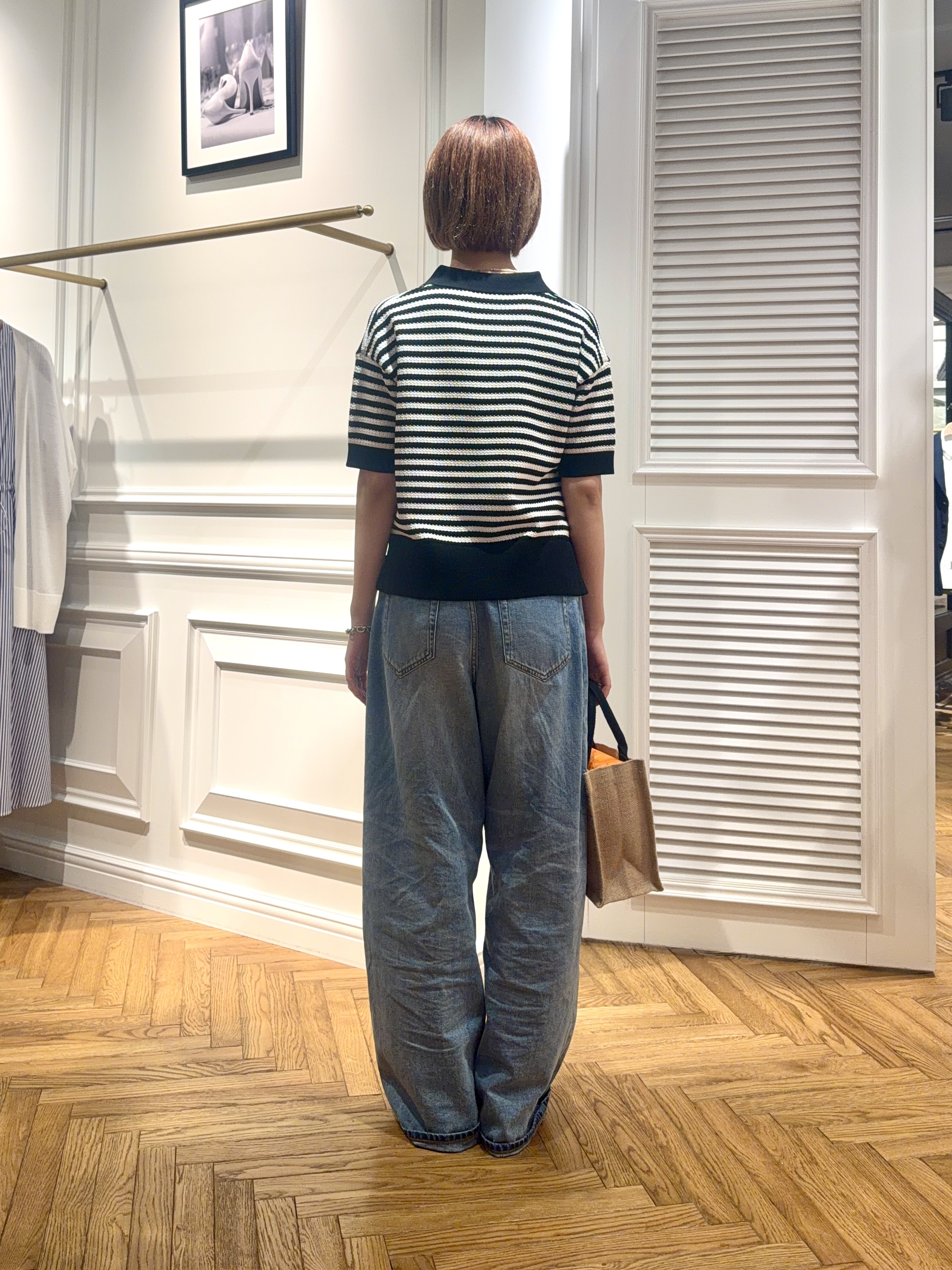 renaさんの「DRESSTERIOR｜ウォッシャブルスキッパークロップドニット」を使ったコーディネート
