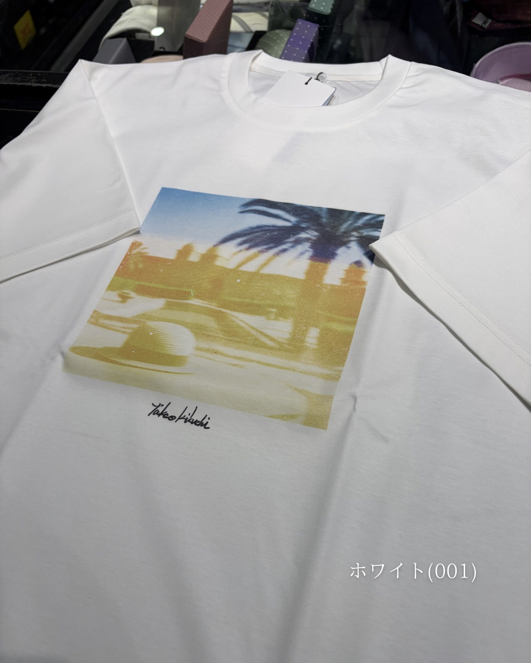小南大和さんの「TAKEO KIKUCHI｜マラケシュ フォト Tシャツ」を使ったコーディネート