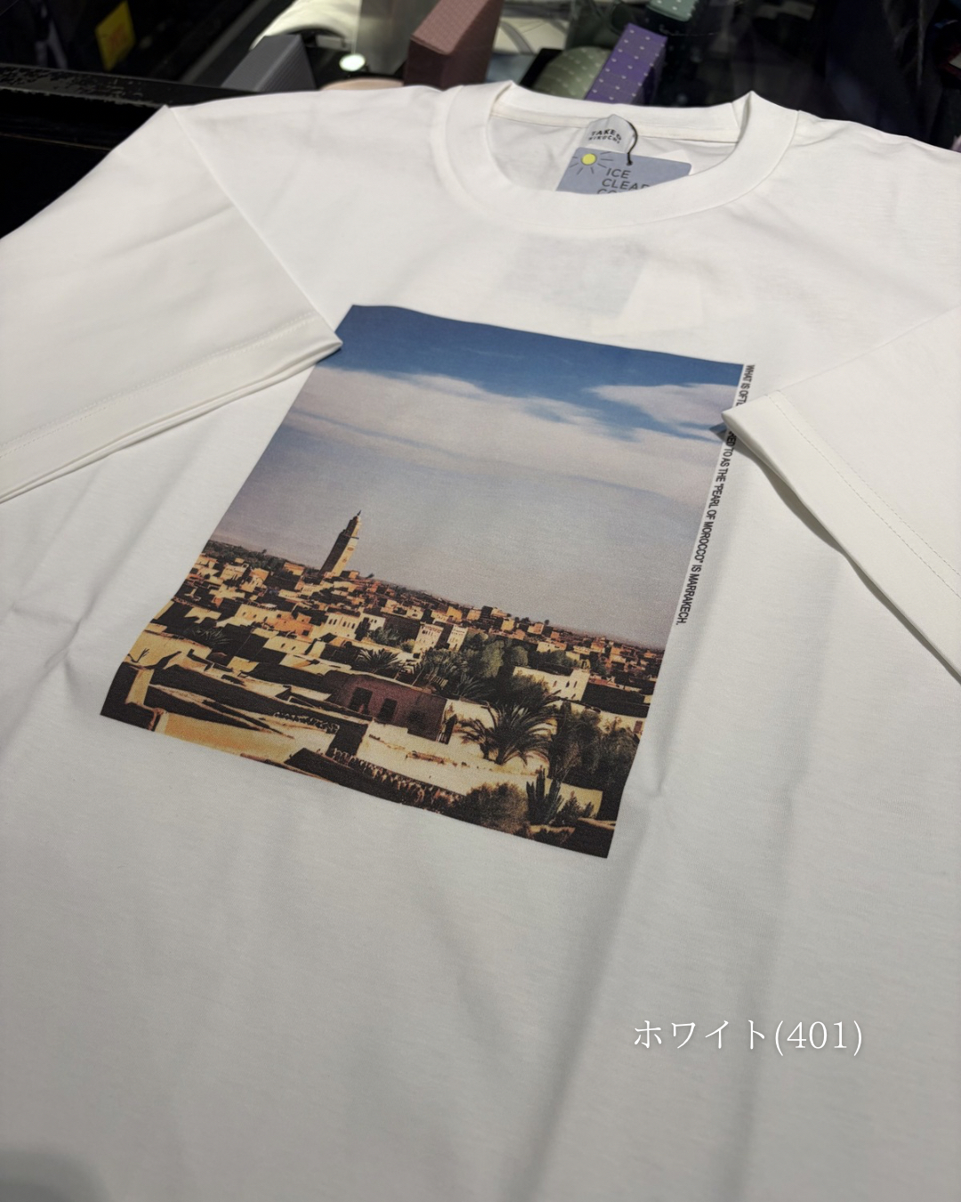 小南大和さんの「TAKEO KIKUCHI｜マラケシュ フォト Tシャツ」を使ったコーディネート