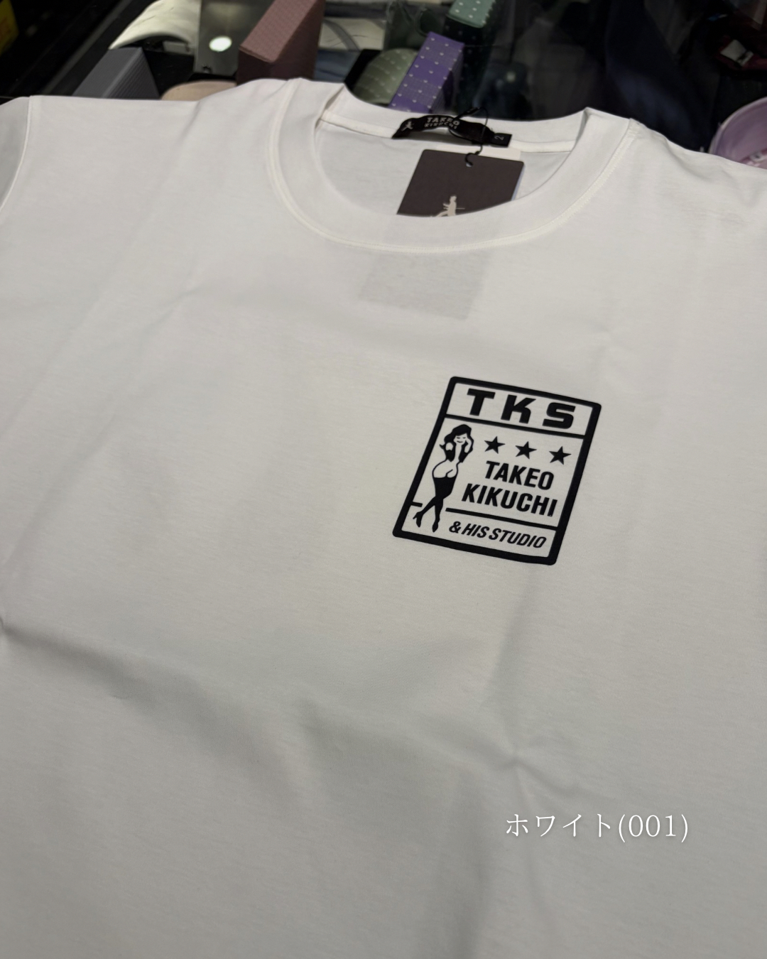 小南大和さんの「TAKEO KIKUCHI｜【BOWLER HAT LABEL】アイスクリアコットン ピンナップガール 半袖Tシャツ」を使ったコーディネート