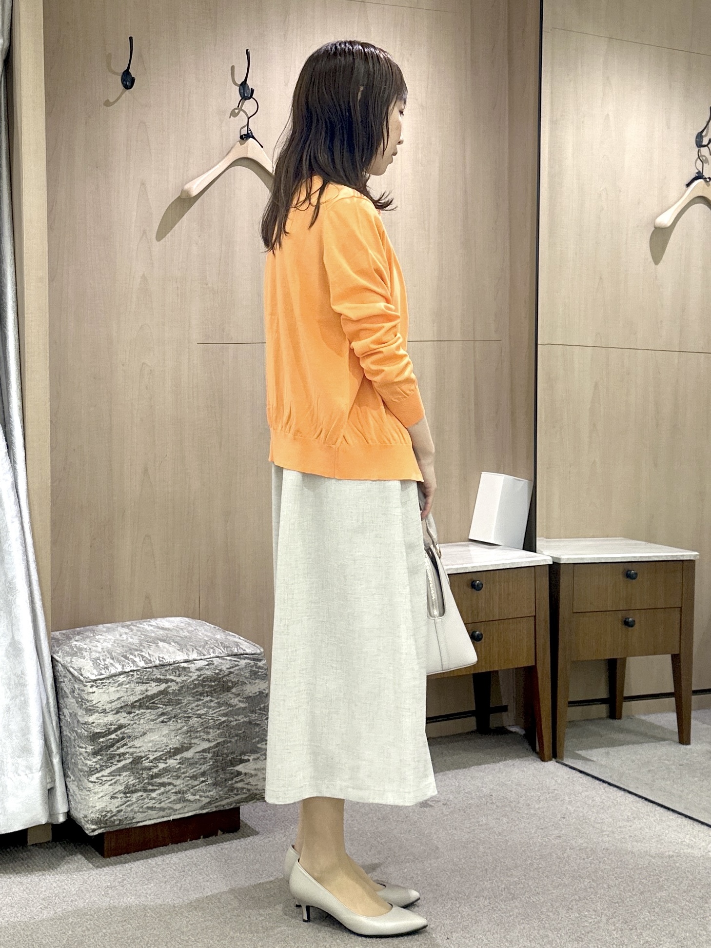 Miwaさんの「UNTITLED｜【9色展開/アンサンブル可】コットンクルーネックカーディガン」を使ったコーディネート
