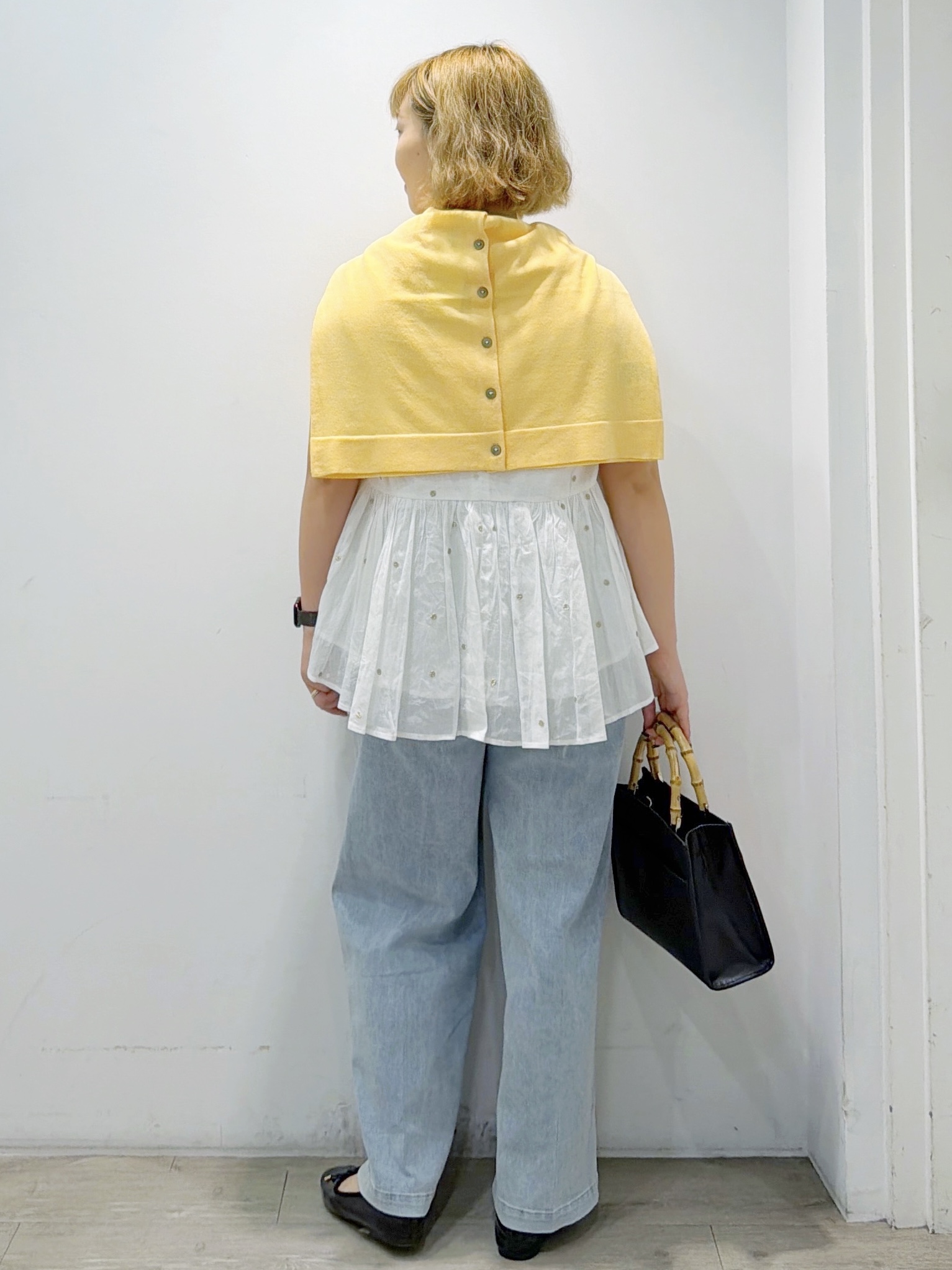 sumicaさんの「OPAQUE.CLIP｜ラメドット刺繍ペプラムブラウス【洗える】」を使ったコーディネート