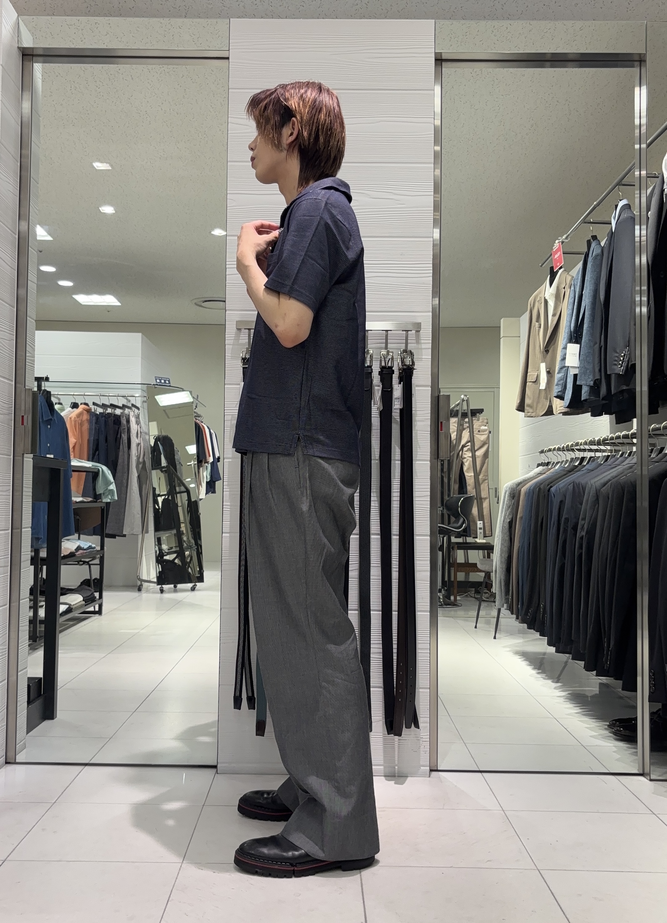 こうへいさんの「TAKEO KIKUCHI｜【抗菌防臭】ステイフレッシュ ポロシャツ」を使ったコーディネート