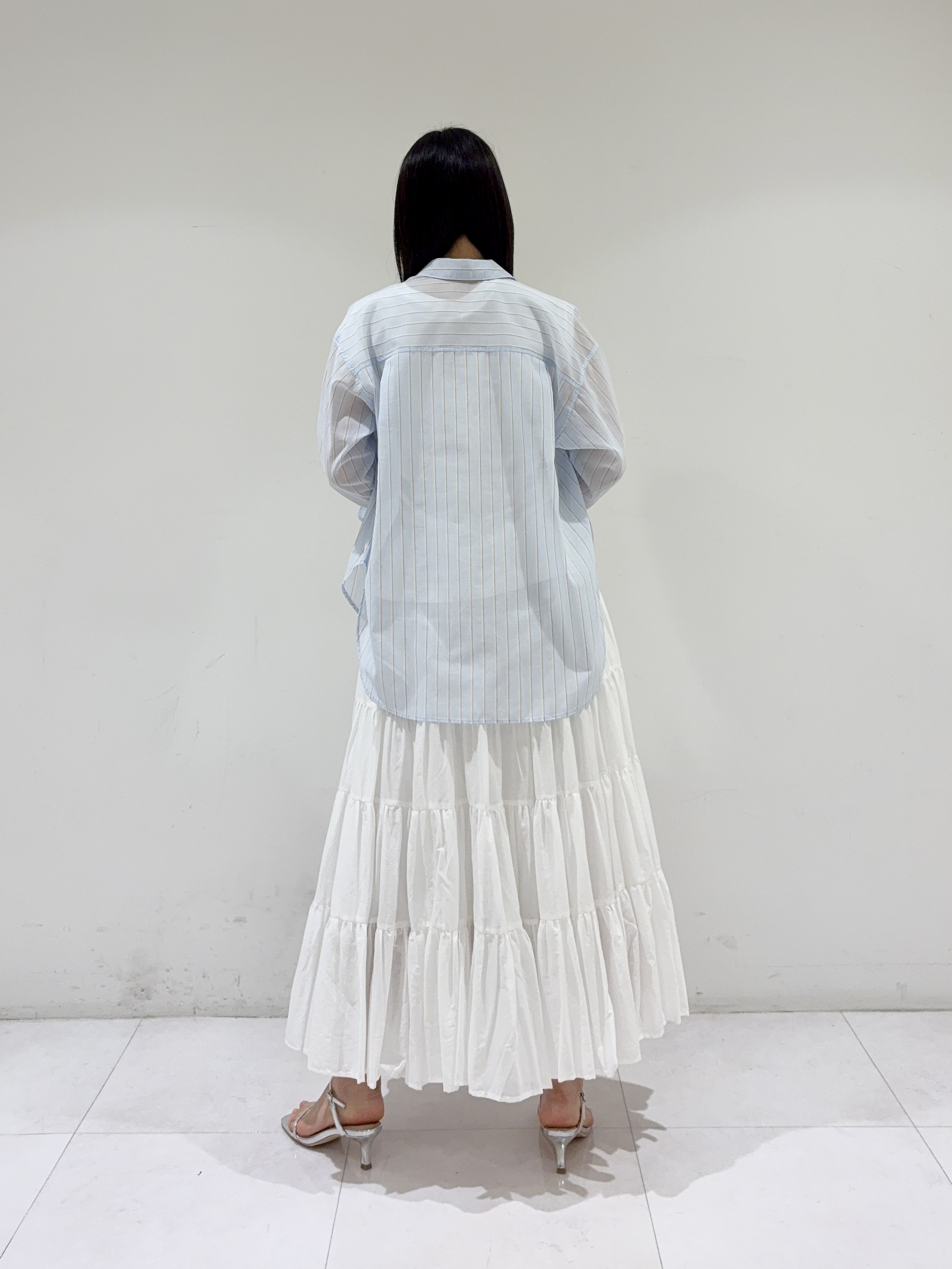 ayaさんの「DRESSTERIOR｜【接触冷感／抗菌防臭／消臭】アイスクリアコットンフレンチスリーブT」を使ったコーディネート