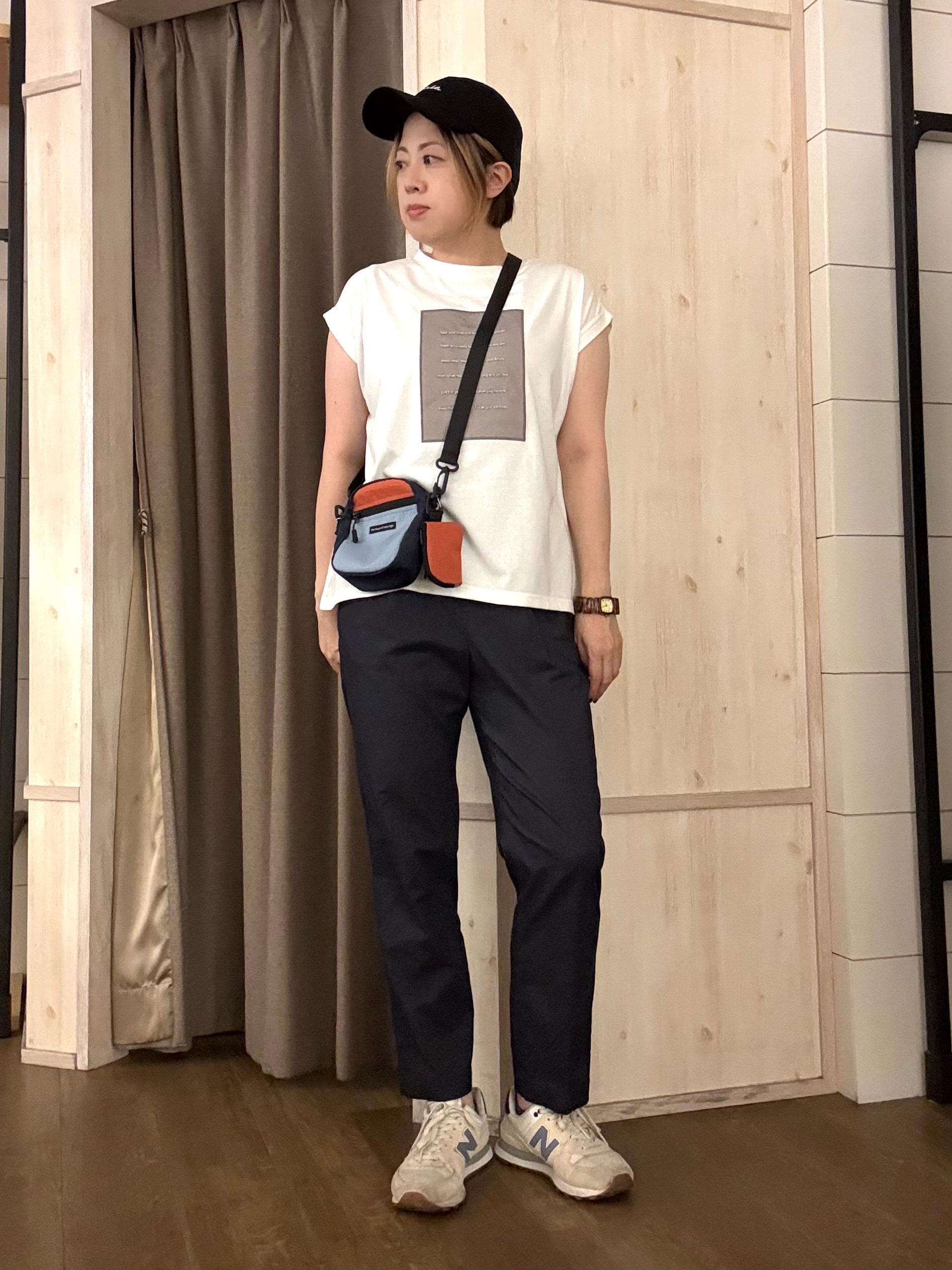 aiさんの「THE SHOP TK｜オーガンジー刺繍Tシャツ」を使ったコーディネート