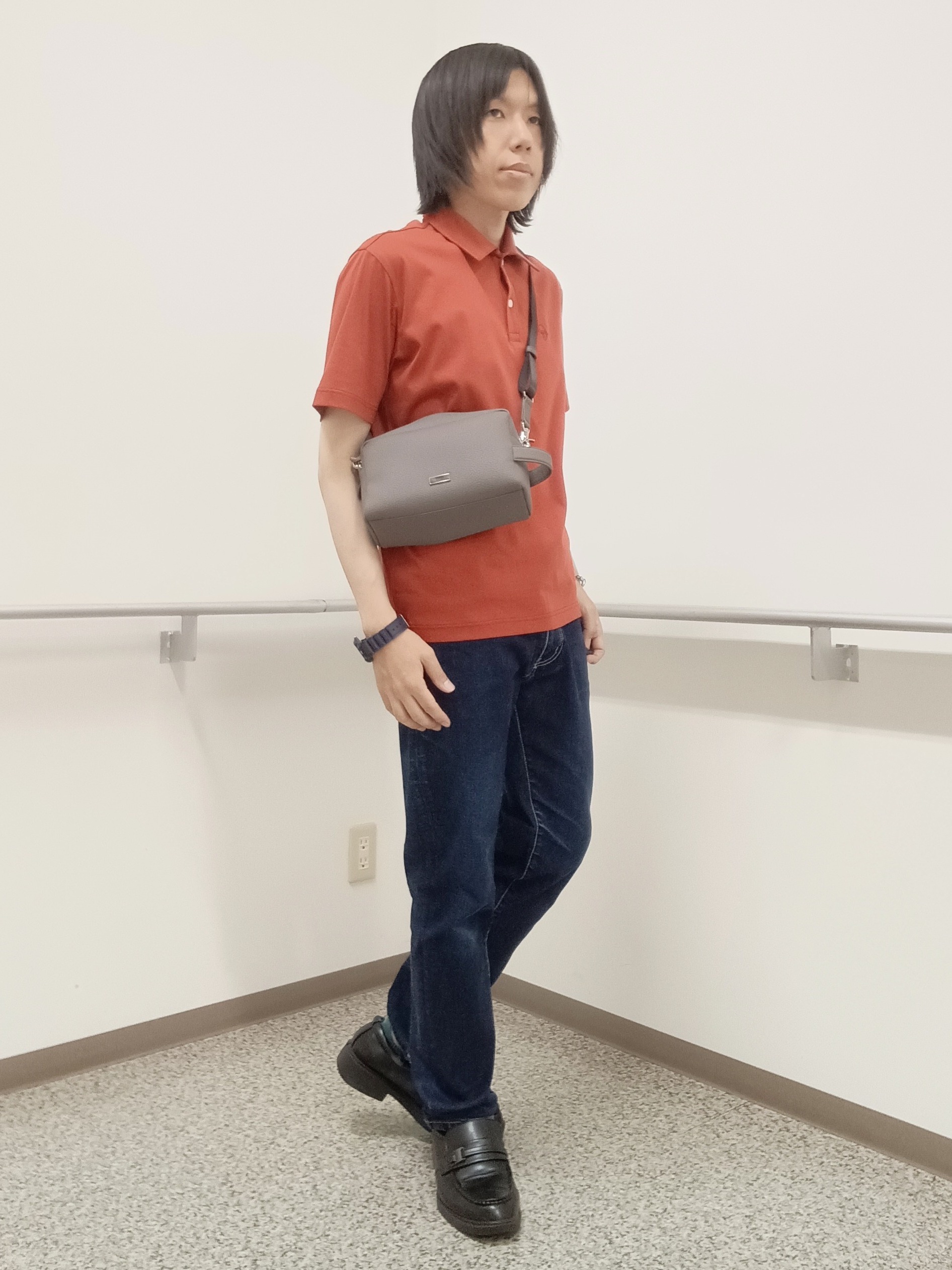 moritaさんの「TAKEO KIKUCHI｜【接触冷感】アイスクリアコットン ワンポイント ポロシャツ」を使ったコーディネート