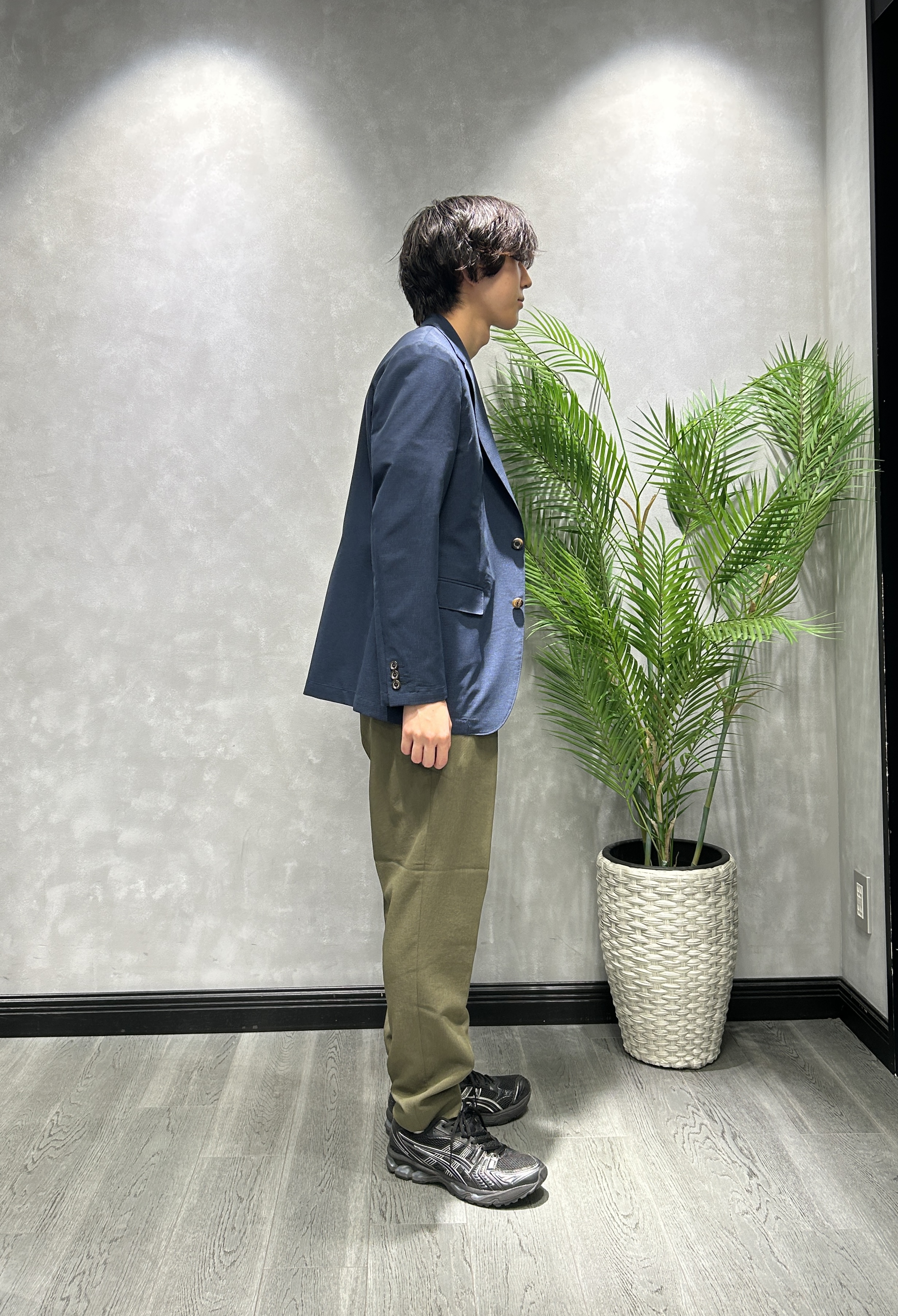 ruiさんの「TAKEO KIKUCHI｜【抗菌防臭】COOL DOTS（R）ドビープリント ジャケット」を使ったコーディネート