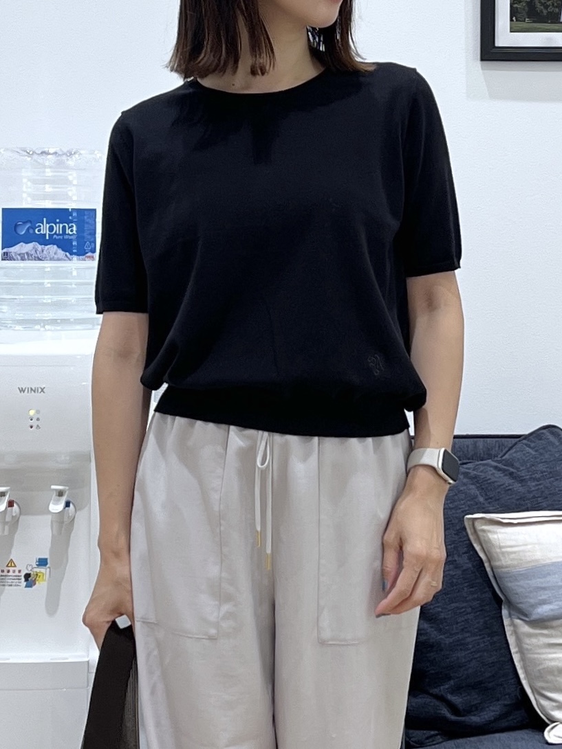 canaさんの「Dessin｜【9色展開/接触冷感/UVカット】ドライタッチサマーニットT」を使ったコーディネート