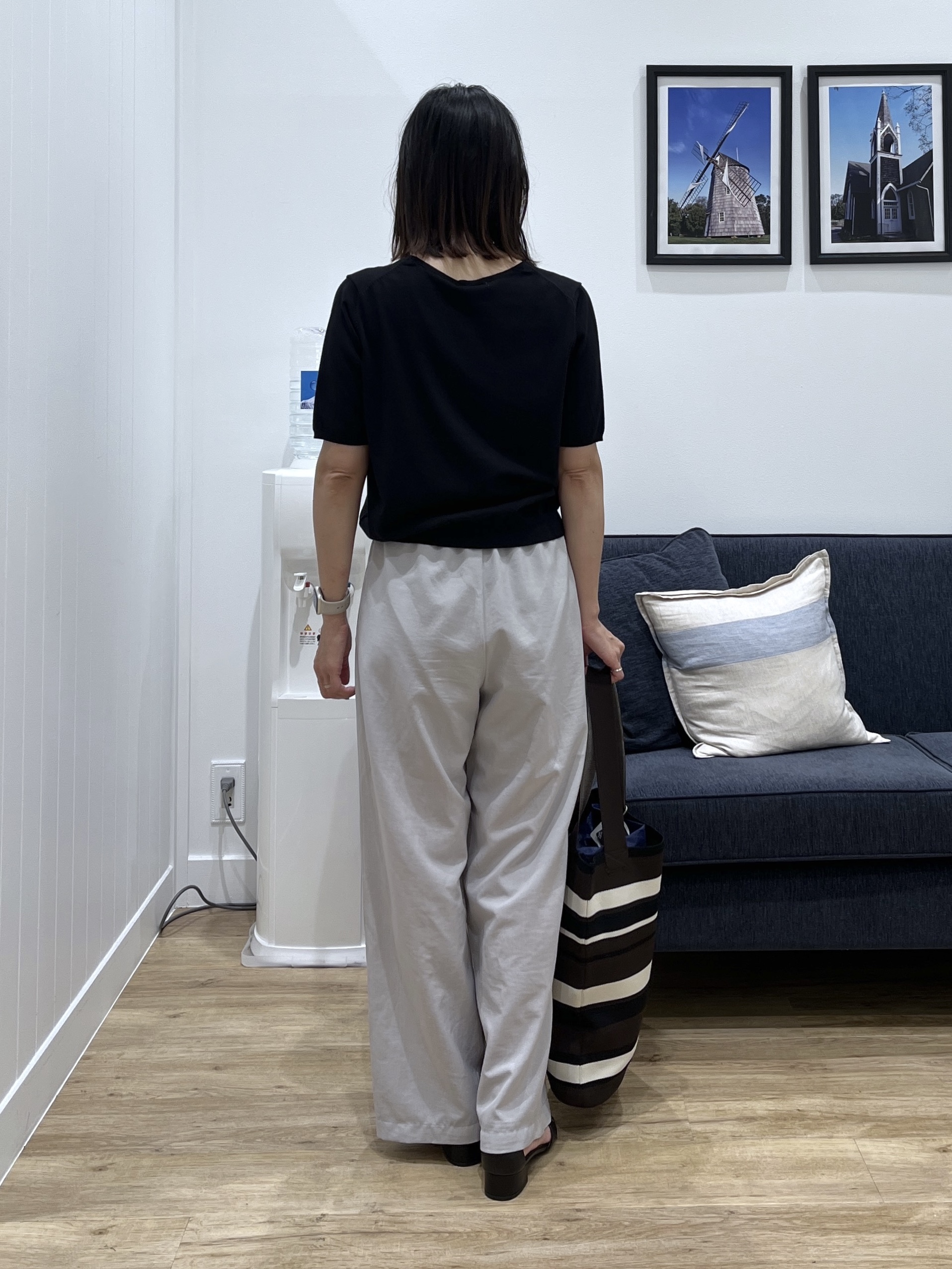 canaさんの「Dessin｜【9色展開/接触冷感/UVカット】ドライタッチサマーニットT」を使ったコーディネート