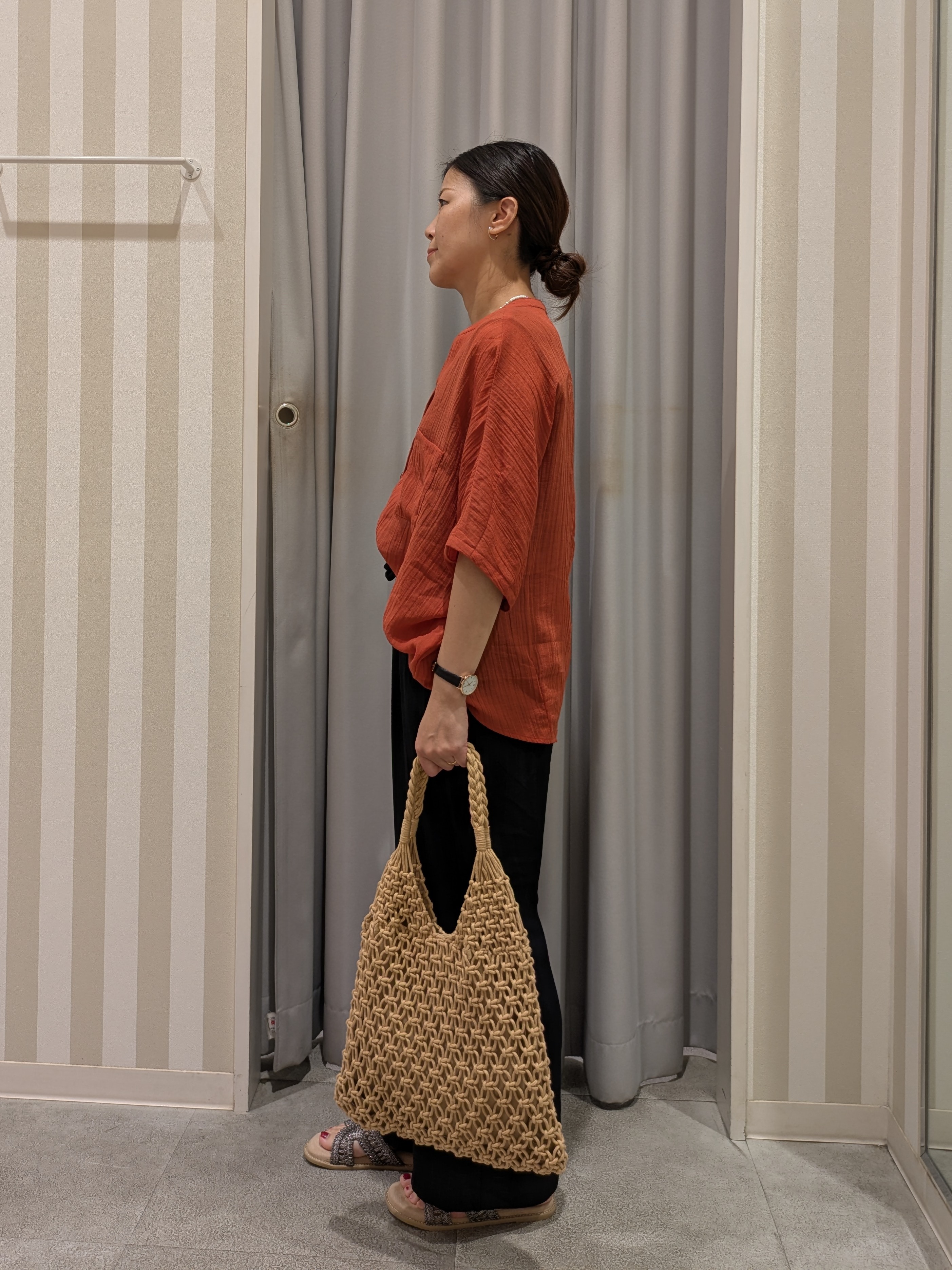 𝐂𝐡𝐢𝐢 &hearts;(ちー)さんの「SHOO･LA･RUE｜シアーワッシャーポケドルマン」を使ったコーディネート