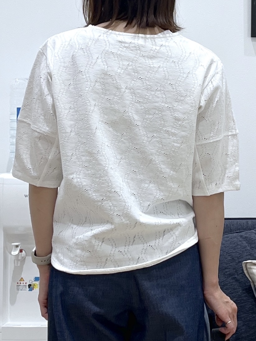 canaさんの「Dessin｜【マシンウォッシャブル】5分袖レースカットソー」を使ったコーディネート