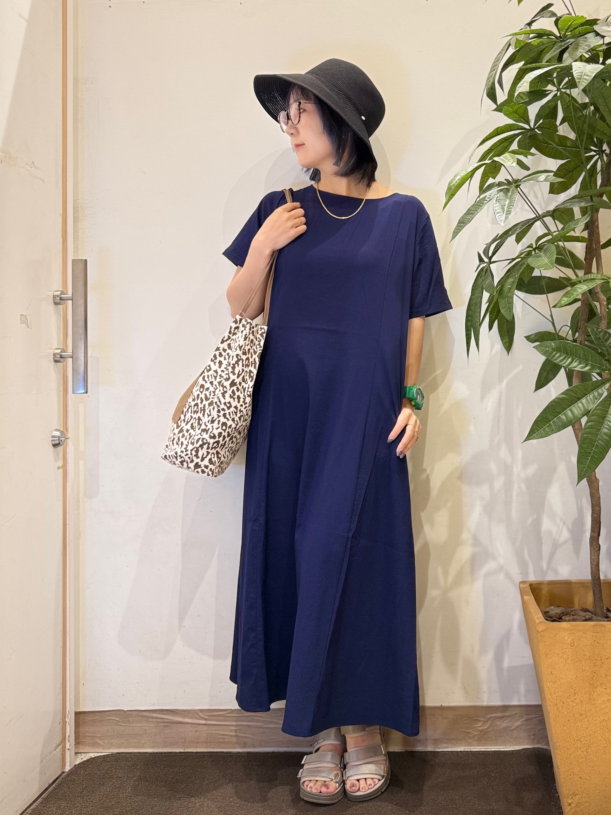 misakiさんの「SHOO･LA･RUE｜【S-LL/洗濯機可/セットアップ可】軽凛(かろりん) ひんやり切替ワンピース」を使ったコーディネート