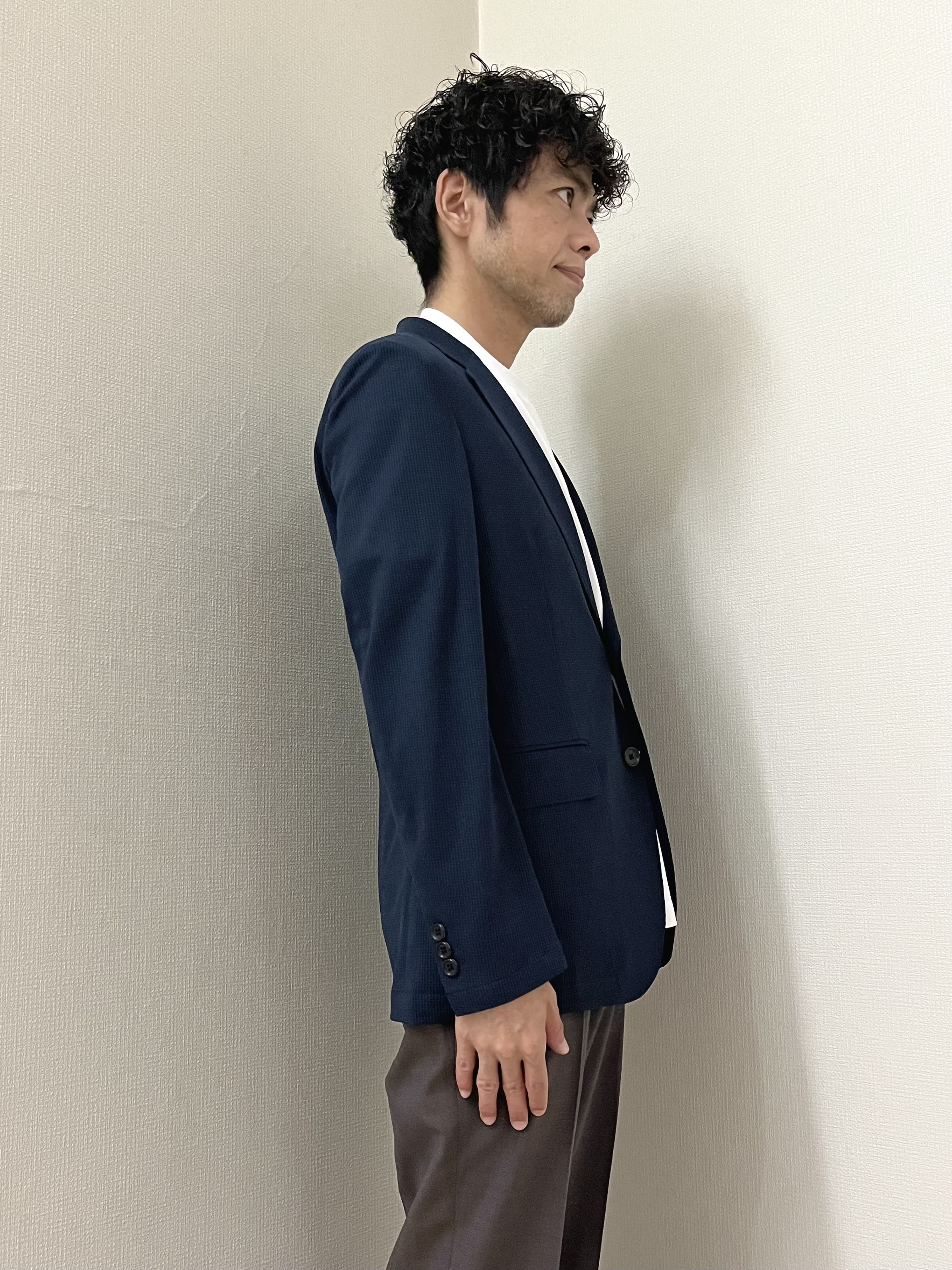 URAさんの「TAKEO KIKUCHI｜【Begin5月号掲載/通気性】トリコットサッカー ジャケット」を使ったコーディネート