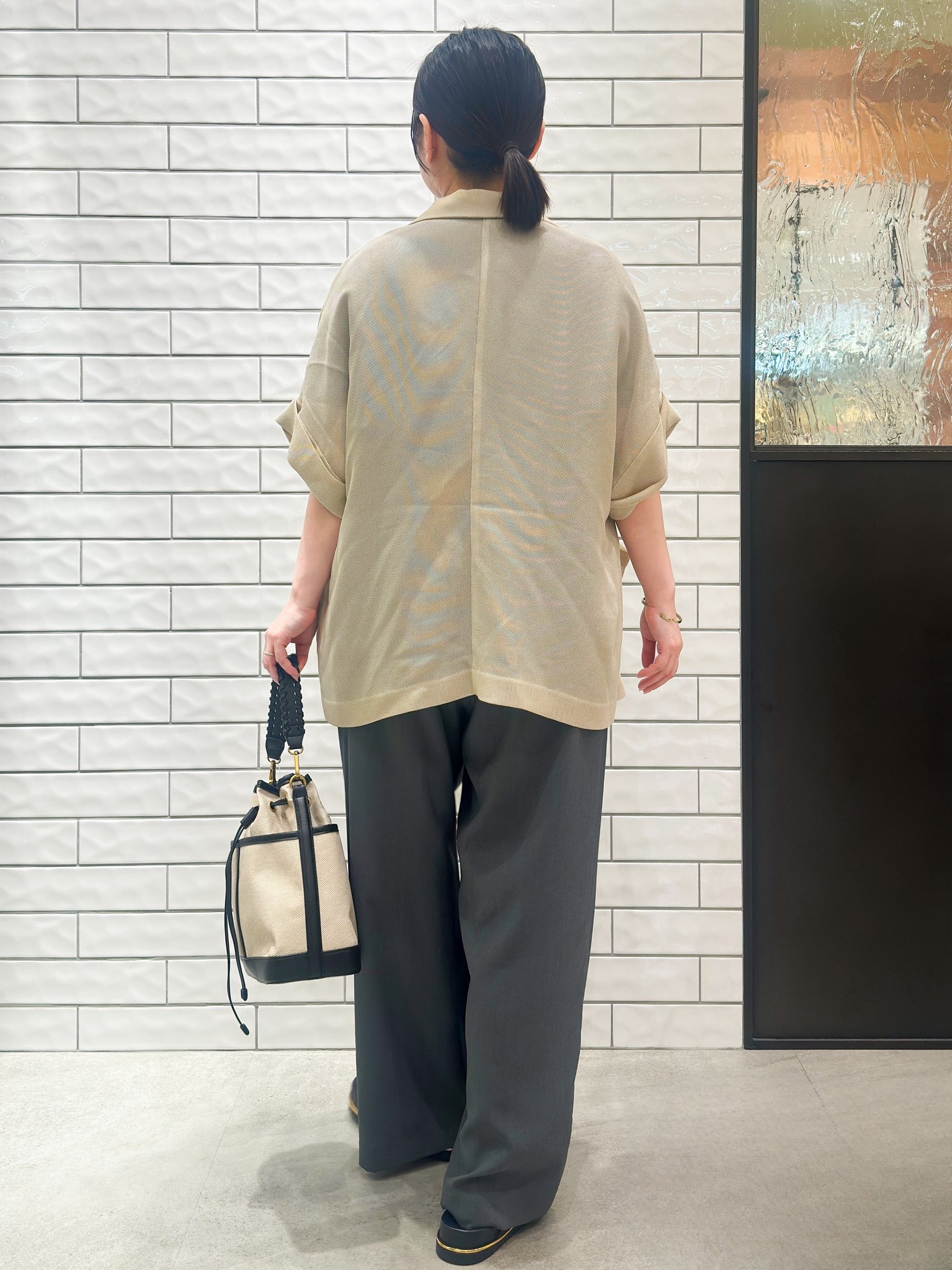 Minさんの「OPAQUE.CLIP｜メッシュテーラードジャケット【洗濯機OK】」を使ったコーディネート