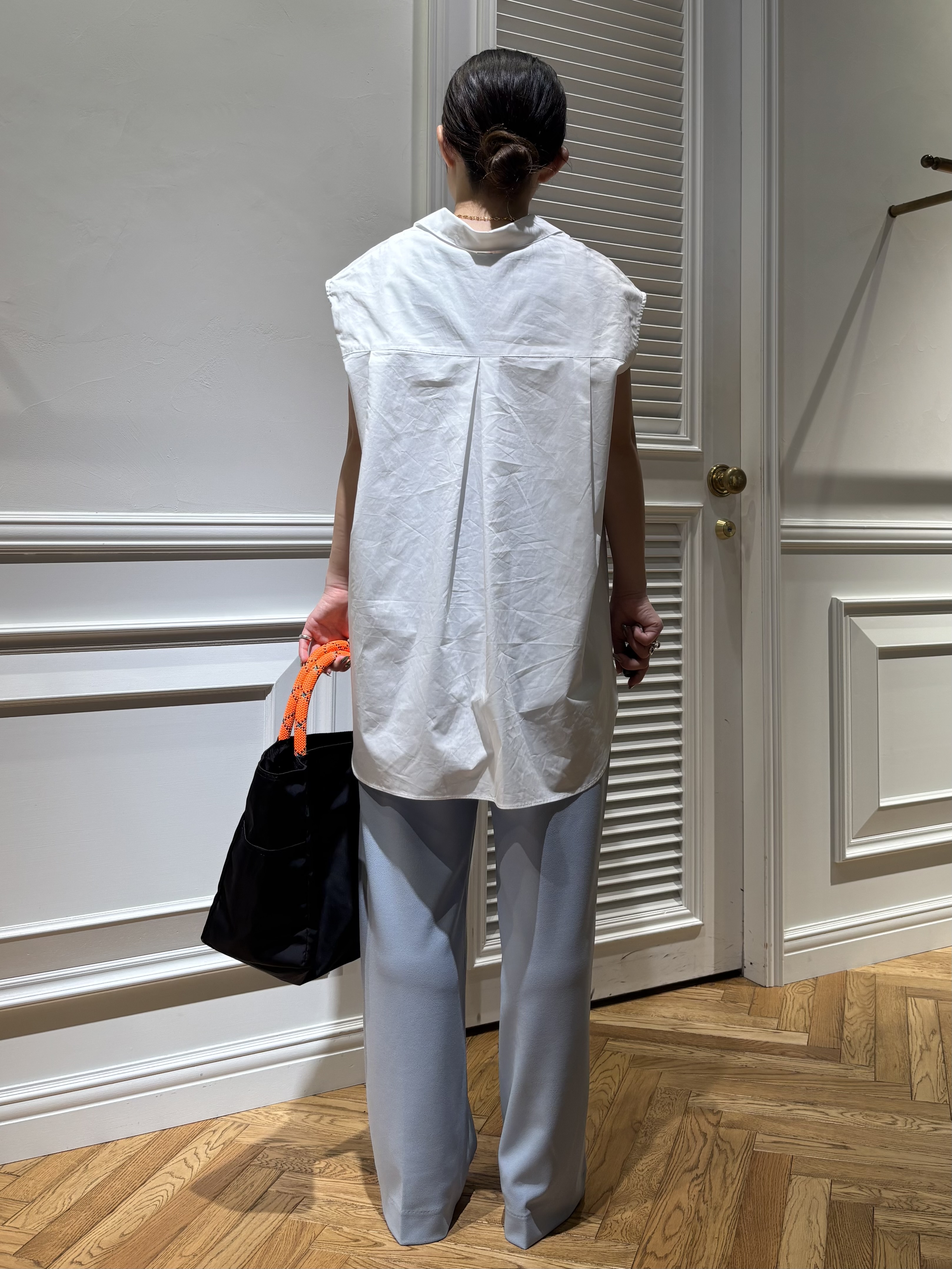 Mgmさんの「DRESSTERIOR｜フレンチスリーブ スキッパーブラウス」を使ったコーディネート