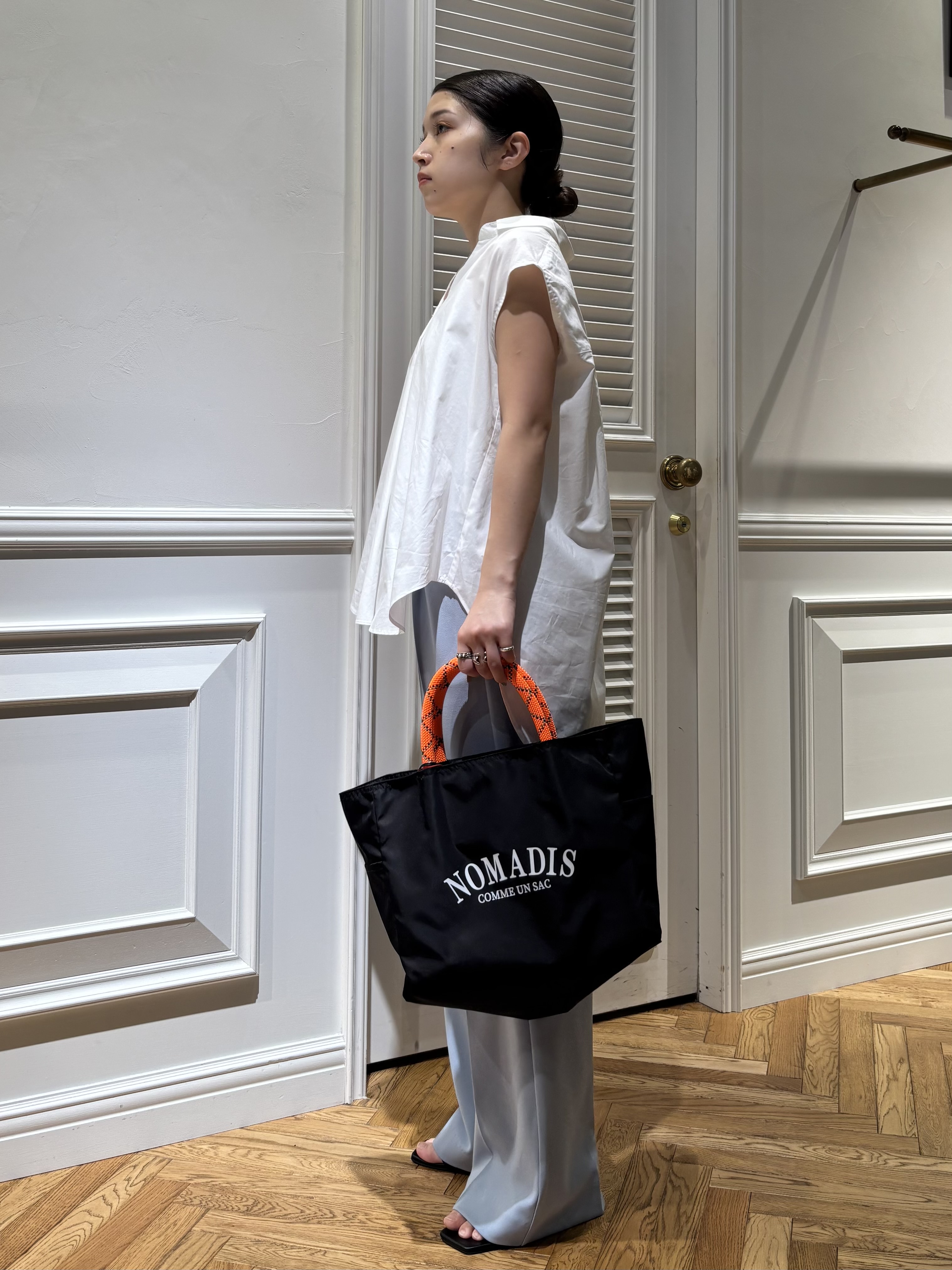 Mgmさんの「DRESSTERIOR｜フレンチスリーブ スキッパーブラウス」を使ったコーディネート