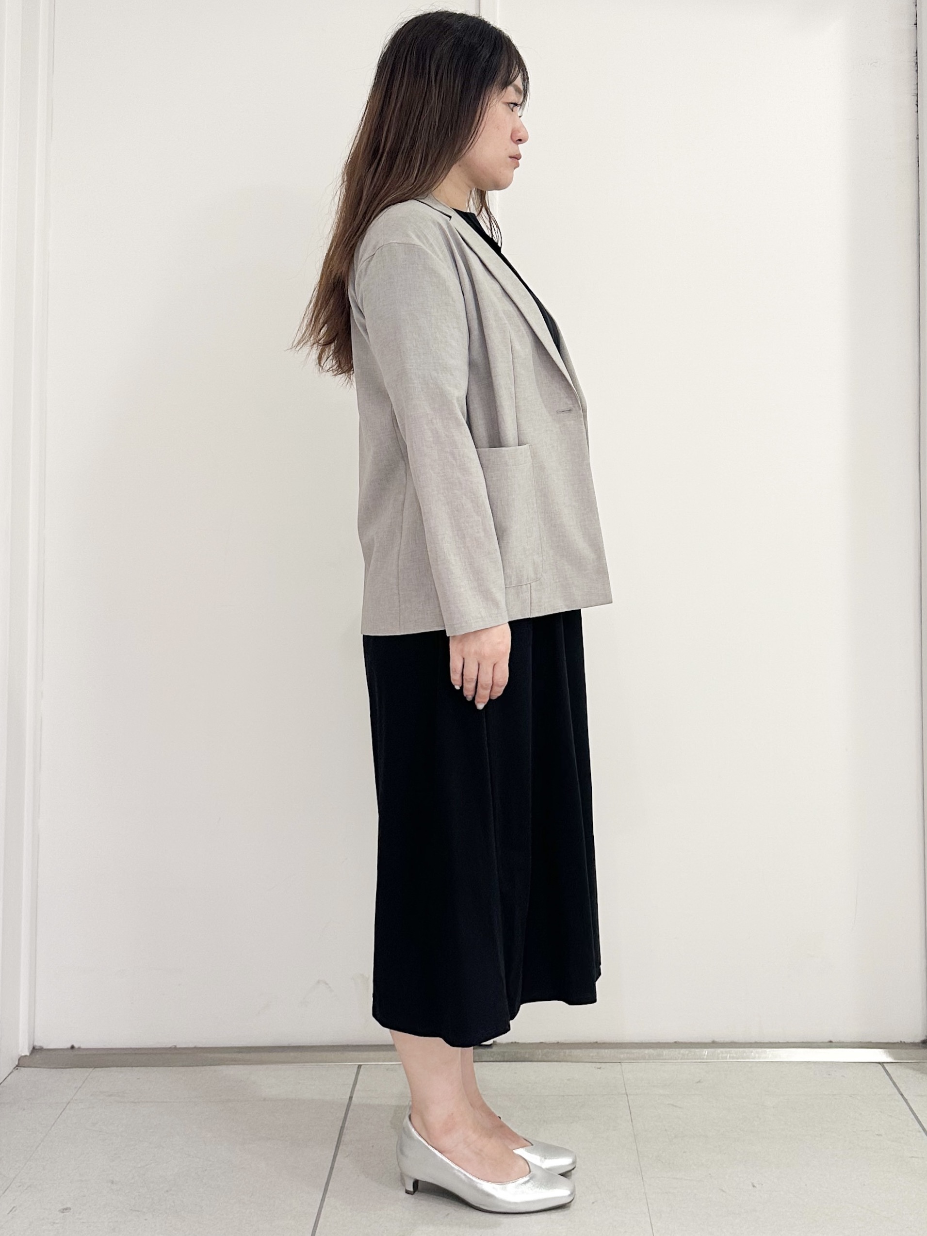miさんの「Reflect｜【SS-4Lサイズ／接触冷感／シワになりにくい】リラクシーテーラードジャケット」を使ったコーディネート