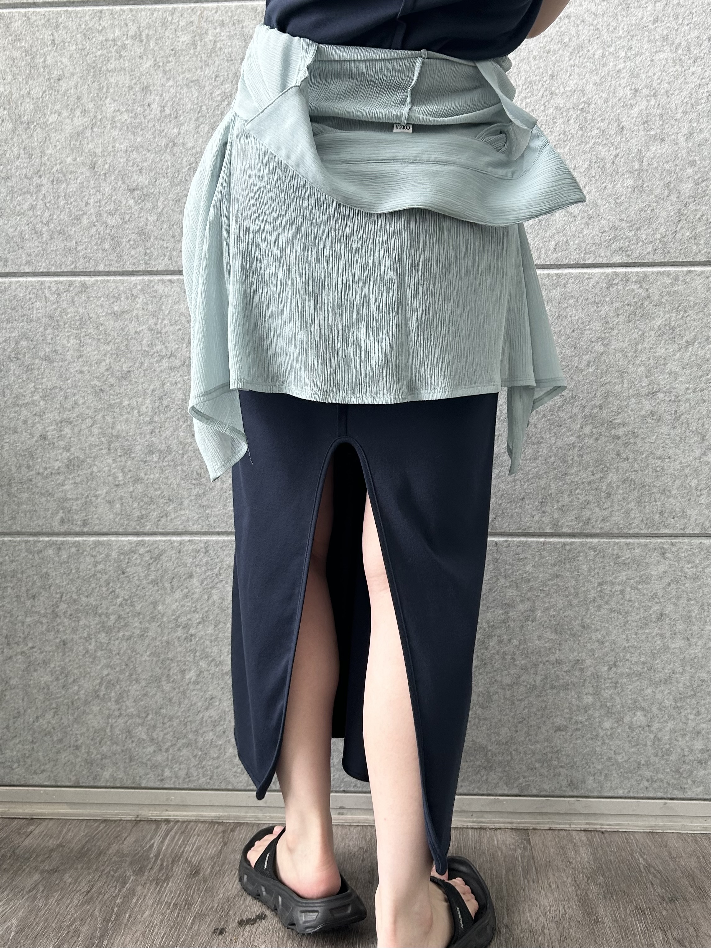 honoka Aさんの「CODE A｜arm cover square neck dress」を使ったコーディネート
