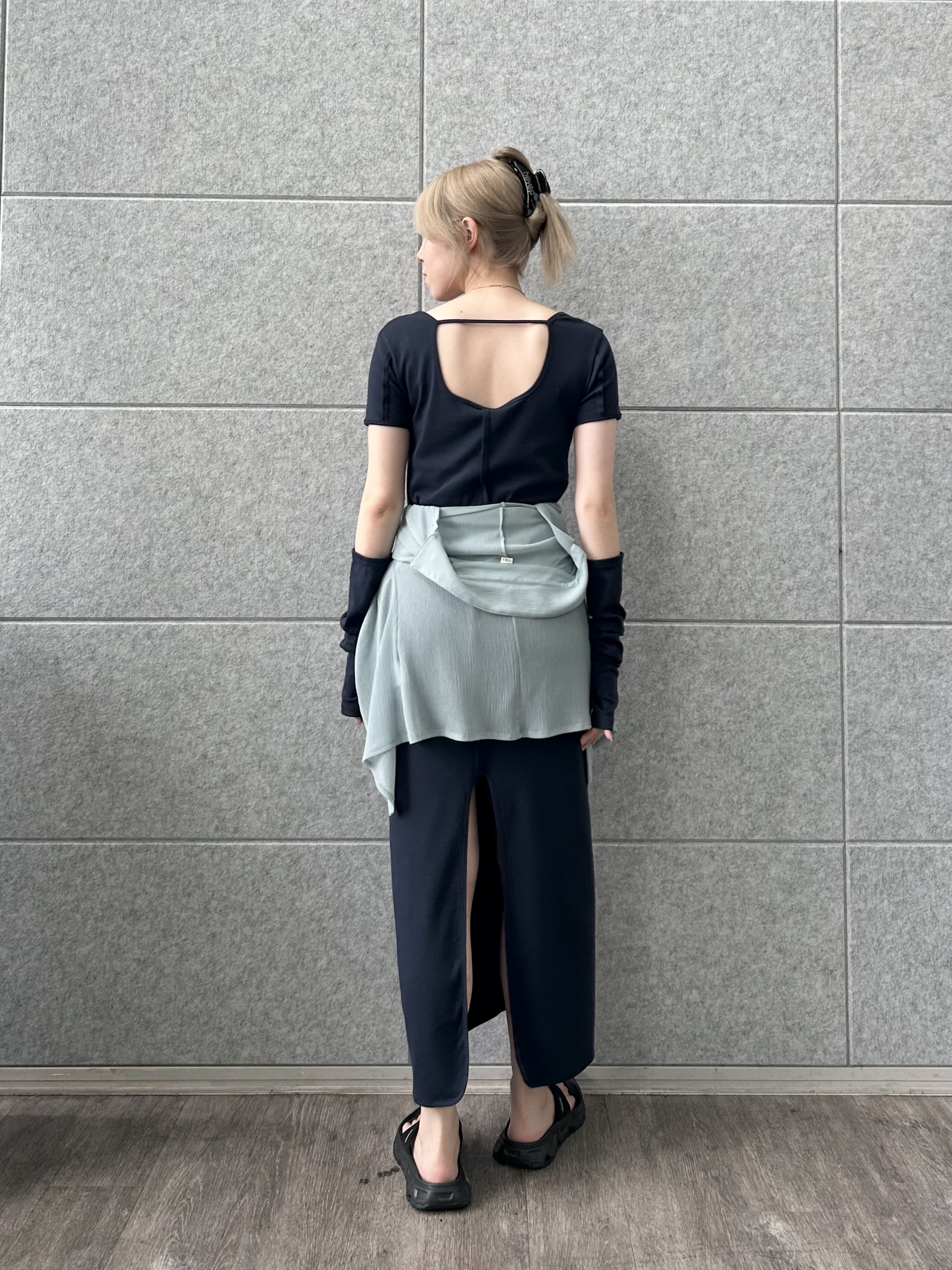 honoka Aさんの「CODE A｜arm cover square neck dress」を使ったコーディネート