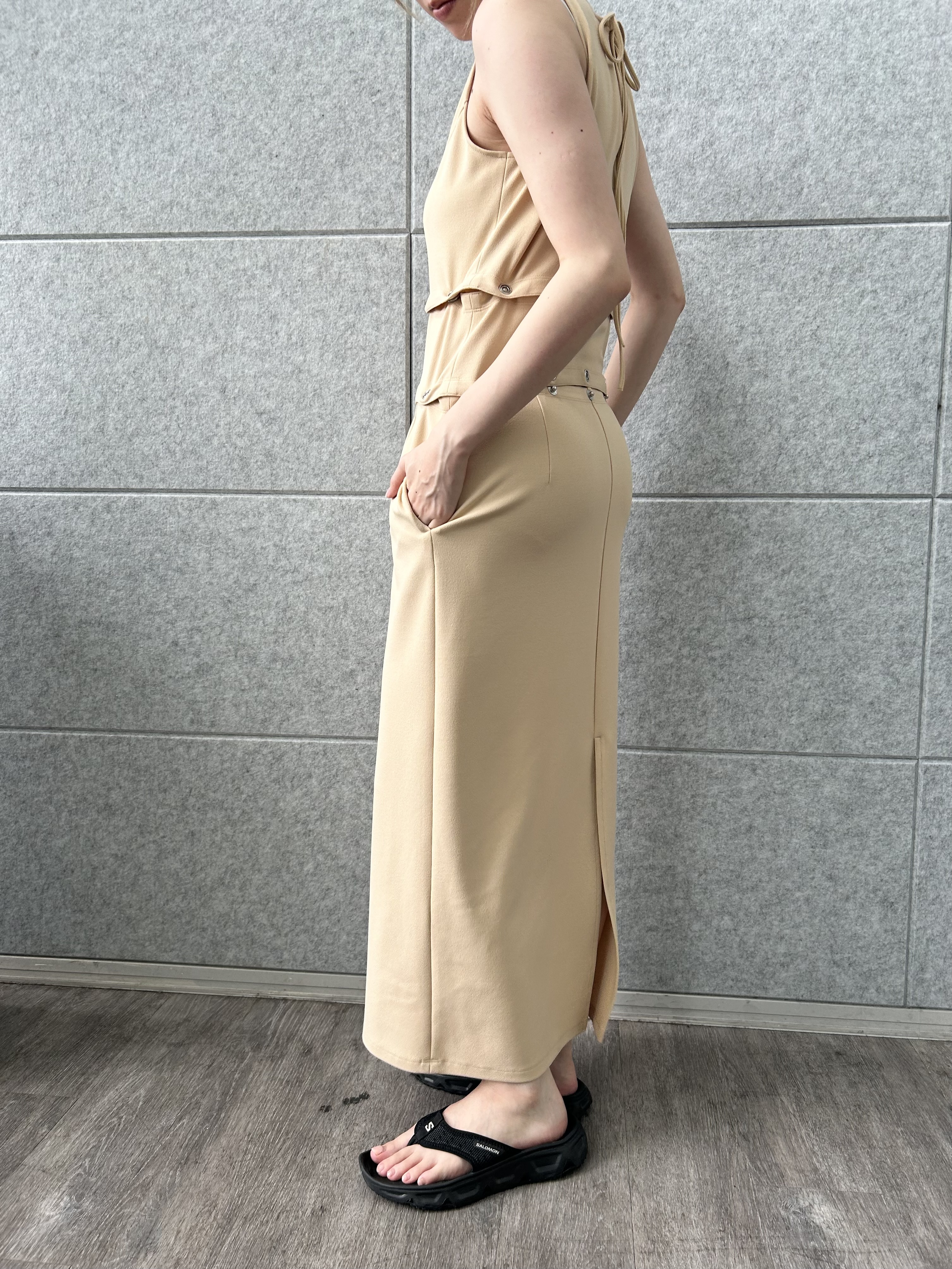honoka Aさんの「CODE A｜modular split dress」を使ったコーディネート