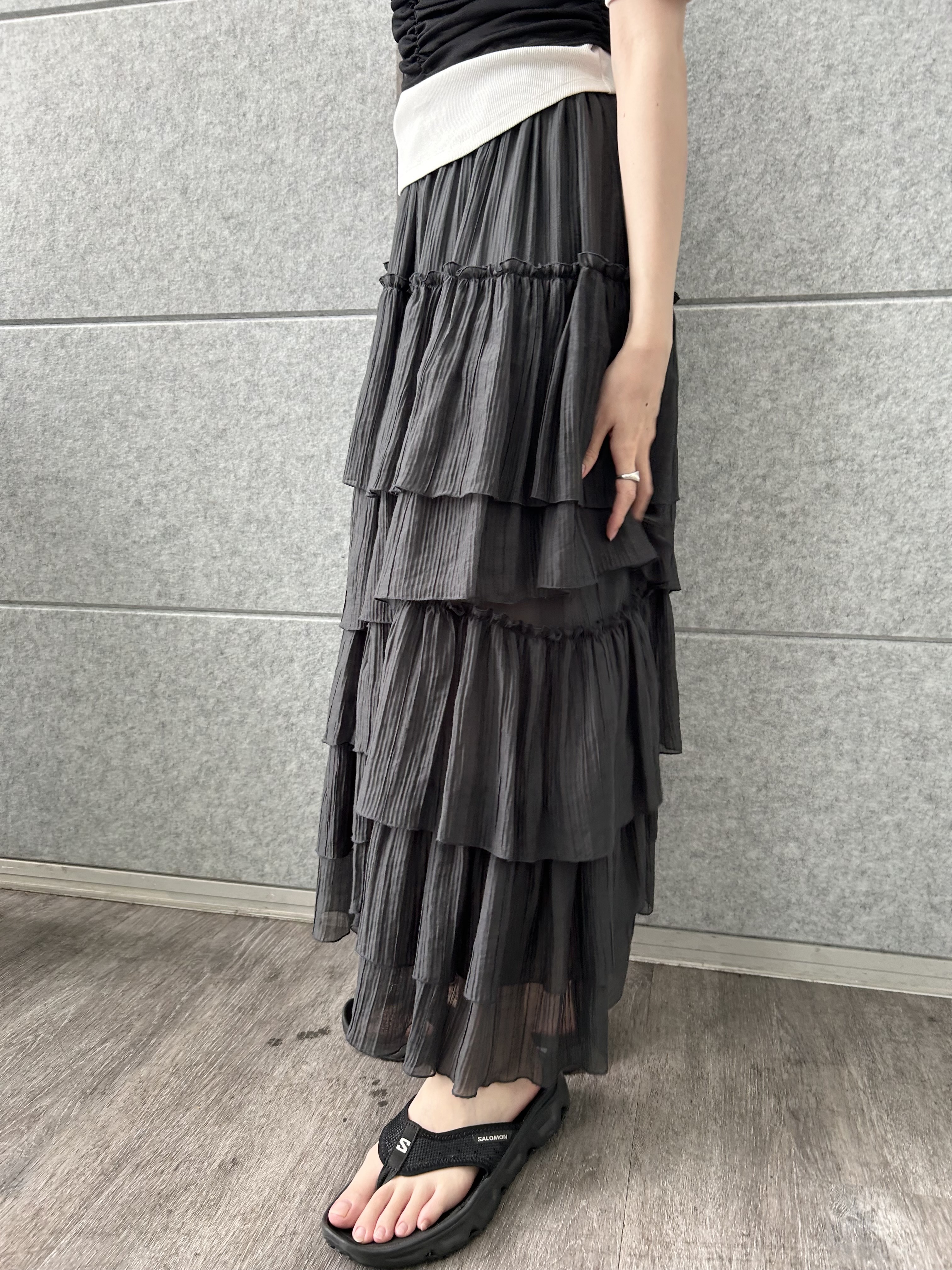 honoka Aさんの「CODE A｜organza shirring cami」を使ったコーディネート