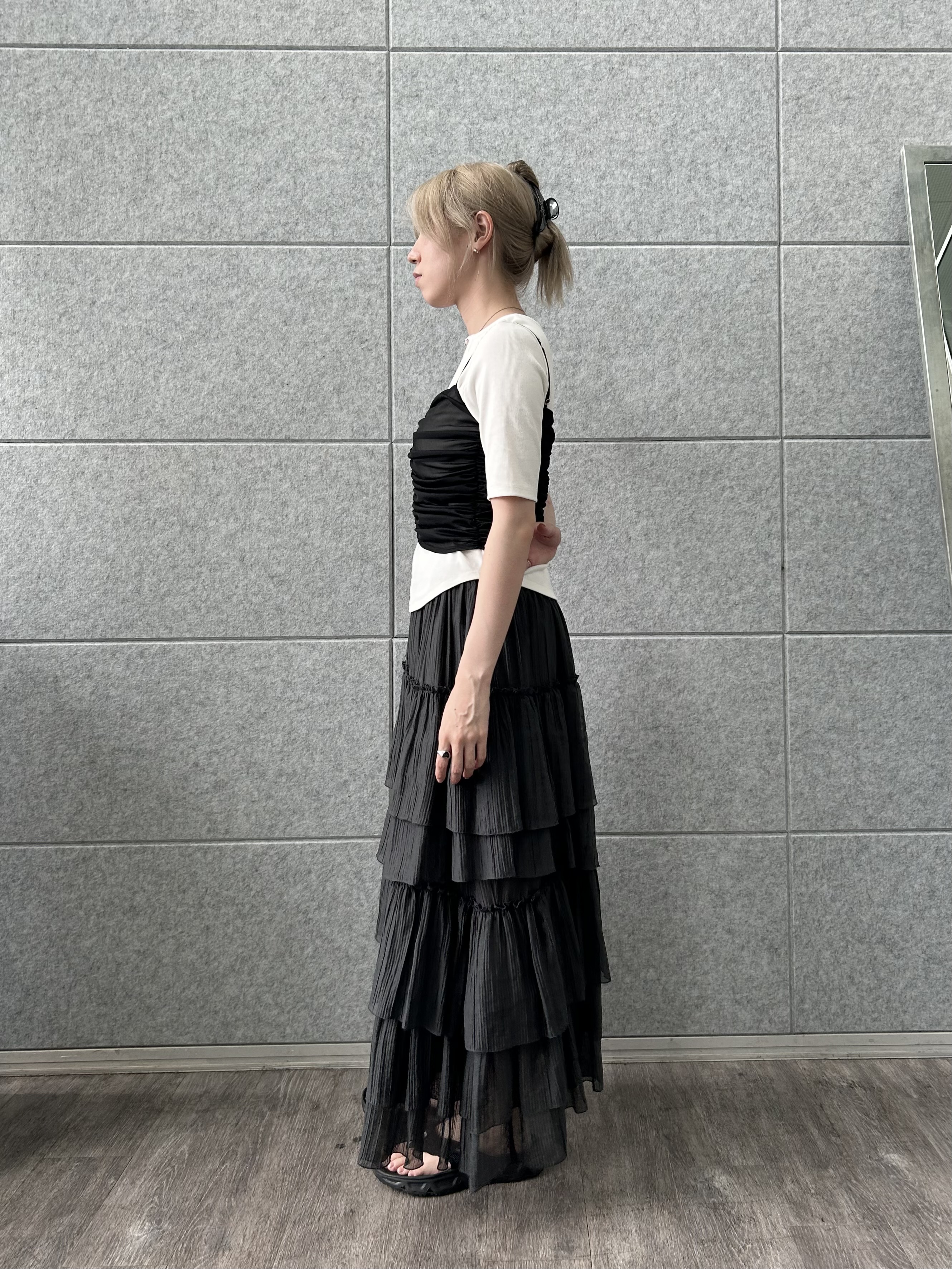 honoka Aさんの「CODE A｜organza shirring cami」を使ったコーディネート