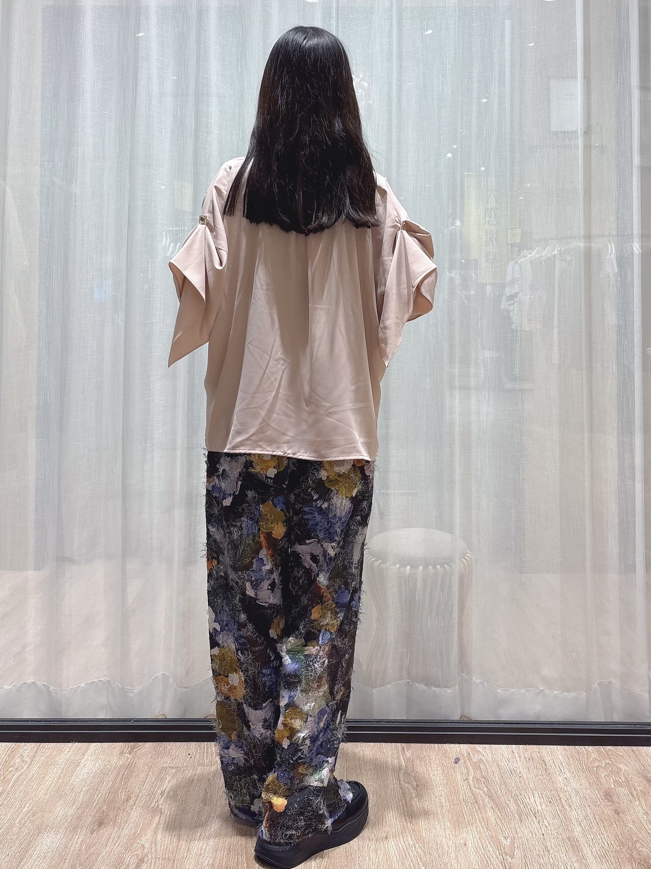 ぞうげさんの「OPAQUE.CLIP｜【UV／接触冷感／吸水速乾／】タックスリーブスキッパーブラウス《洗濯機OK》」を使ったコーディネート