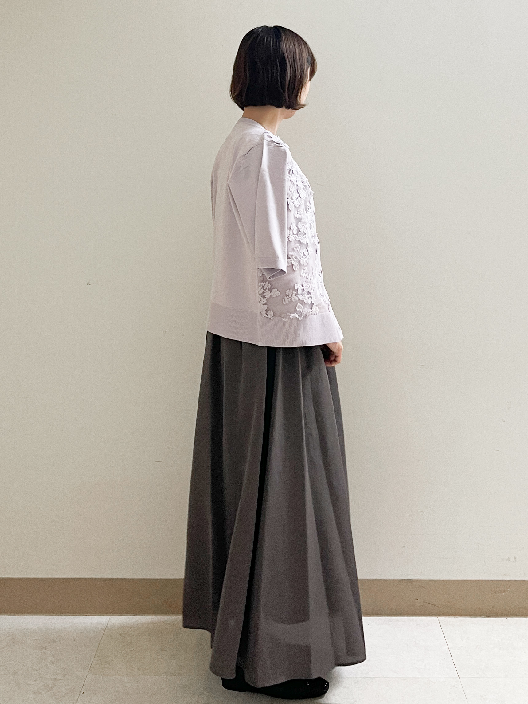 あかねさんの「OPAQUE.CLIP｜【接触冷感】麻混シアーノースリーブワンピース《洗濯機OK》」を使ったコーディネート
