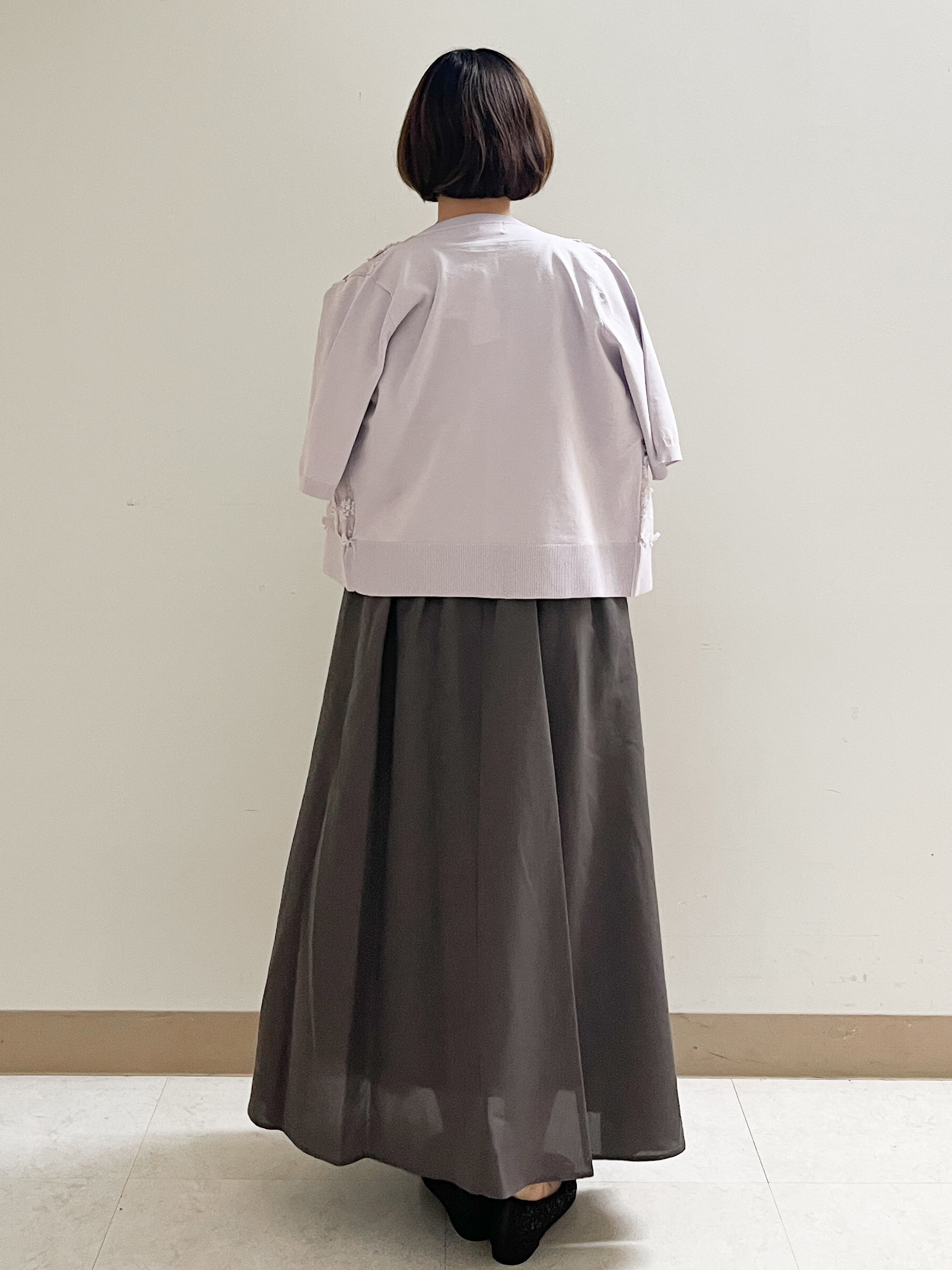あかねさんの「OPAQUE.CLIP｜【接触冷感】麻混シアーノースリーブワンピース《洗濯機OK》」を使ったコーディネート