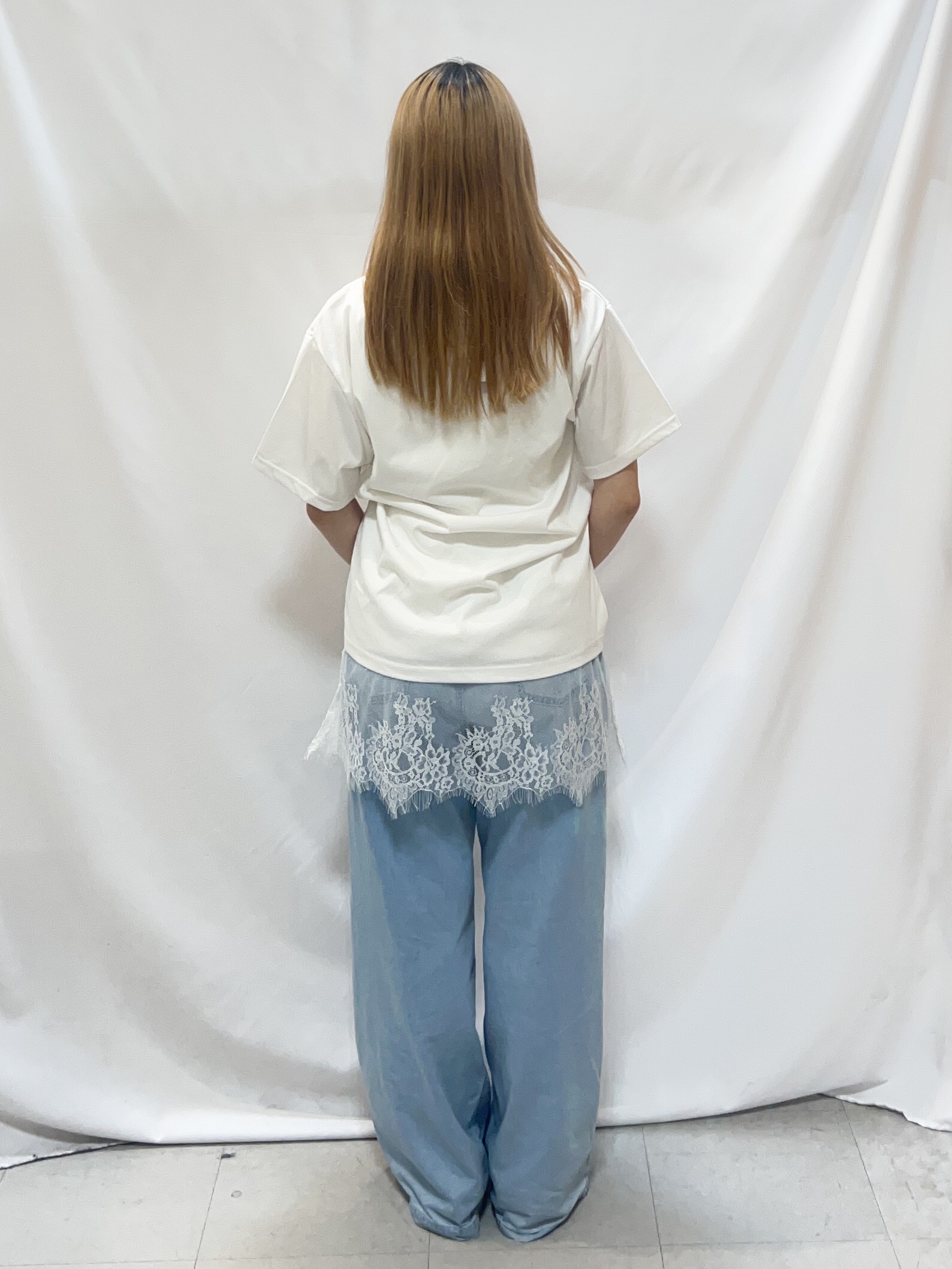 reonさんの「SHOO･LA･RUE｜【ひんやり/S-LL】選べる4柄　デイリー使いにぴったりなアソートTシャツ」を使ったコーディネート