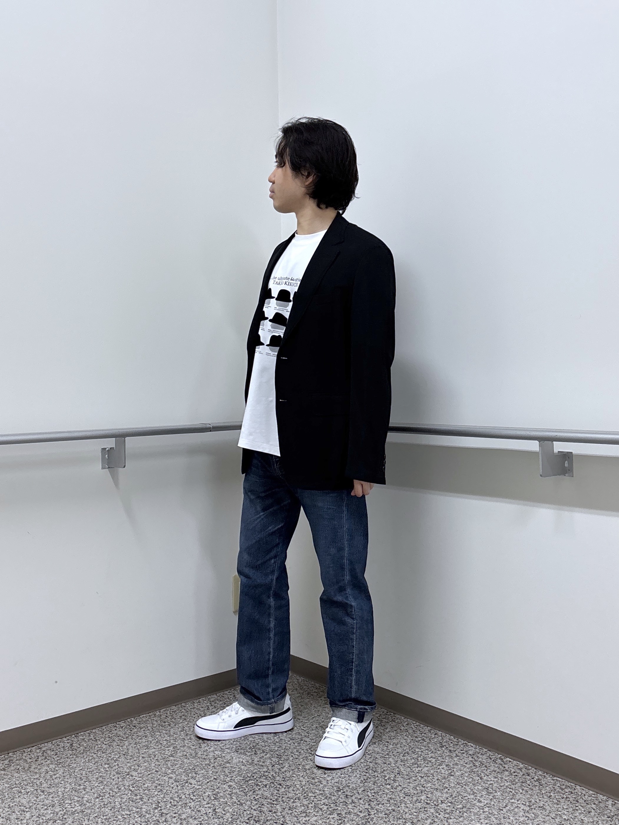 KEIさんの「TAKEO KIKUCHI｜【Begin5月号掲載/通気性】トリコットサッカー ジャケット」を使ったコーディネート