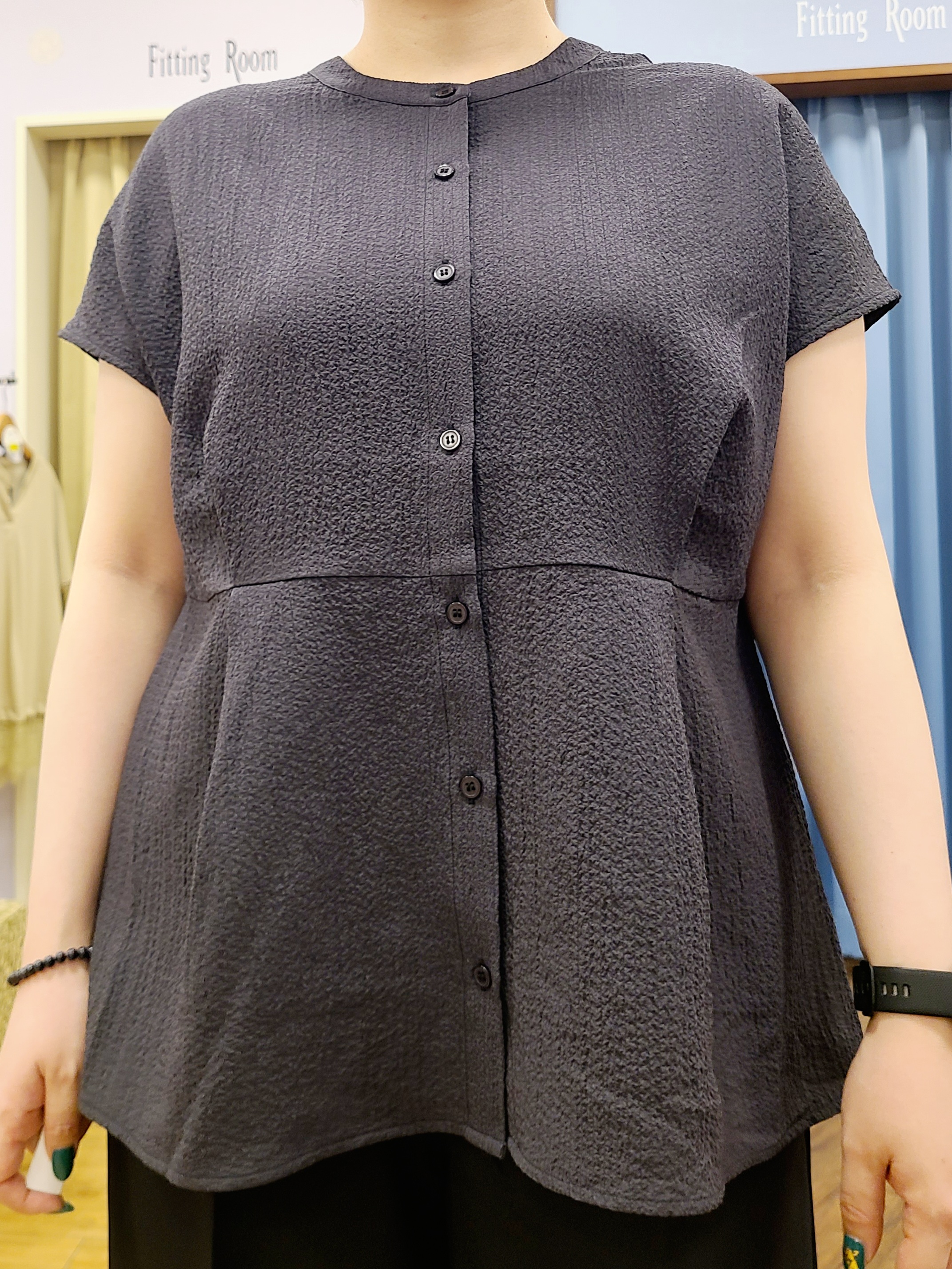 Chiiさんの「SHOO･LA･RUE｜【前後2WAY/S-LL/洗濯機可】インしない リボンがアクセント ウエストタックブラウス」を使ったコーディネート