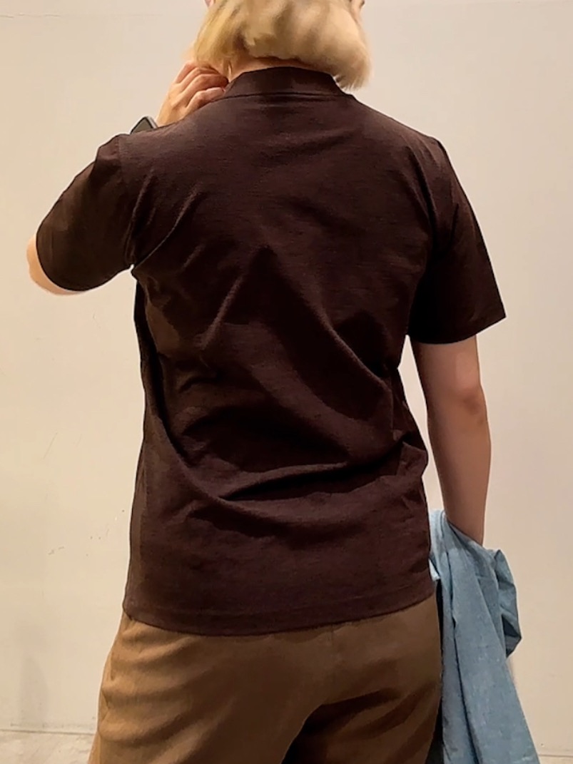 ユウナさんの「TAKEO KIKUCHI｜【汗染み軽減/接触冷感】テーラード Tシャツ」を使ったコーディネート