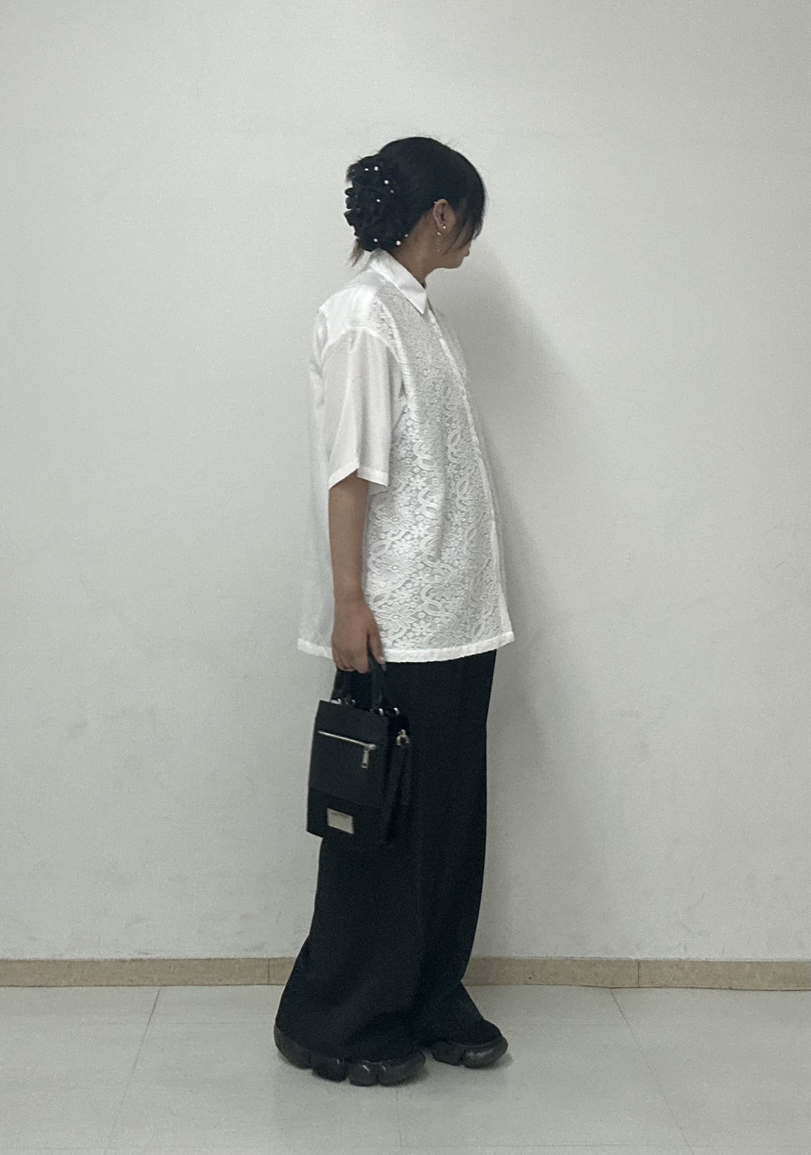 MANAさんの「tk.TAKEO KIKUCHI｜【接触冷感／ストレッチ】トロミワイドストレート」を使ったコーディネート