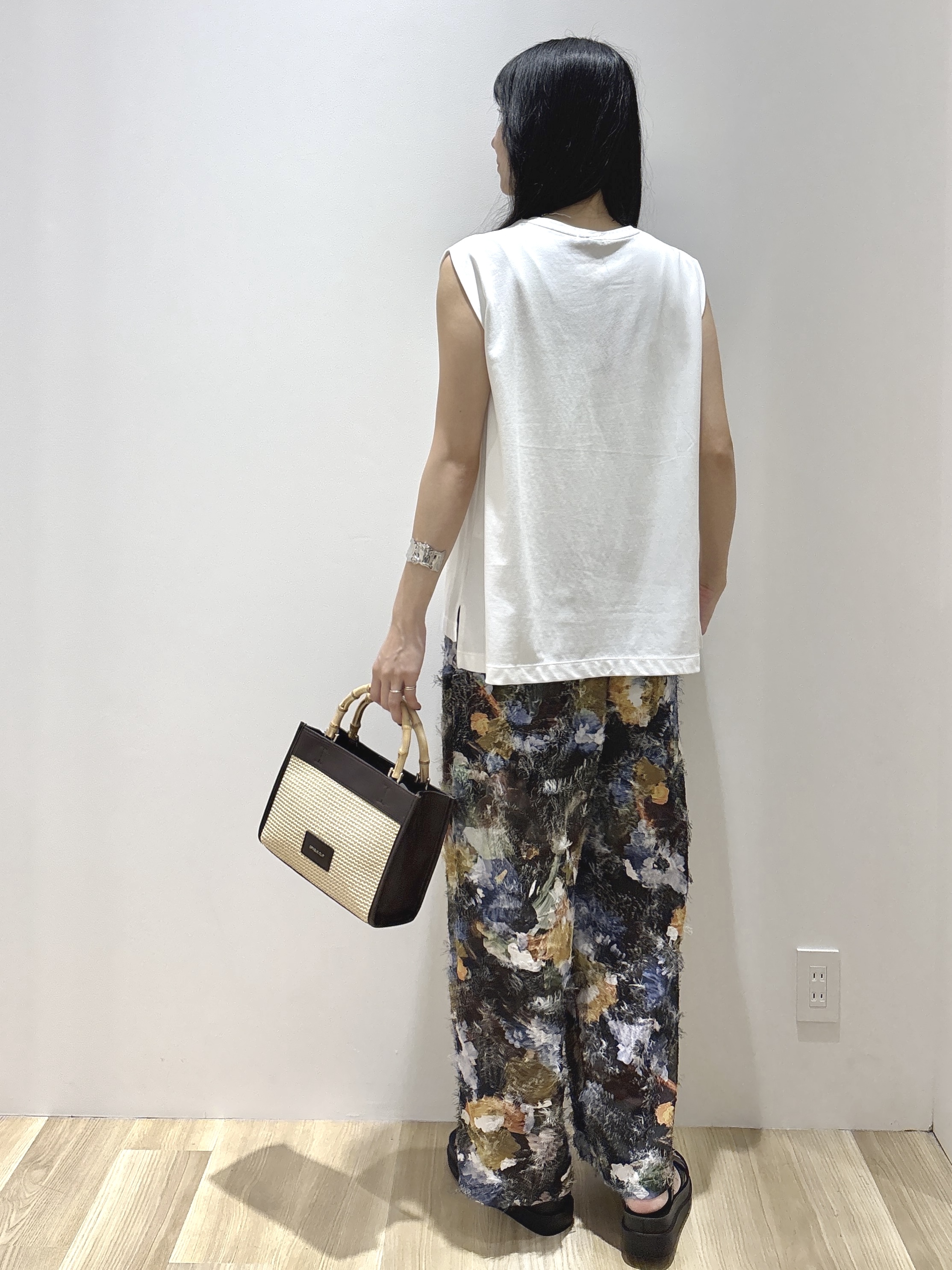 sachikoさんの「OPAQUE.CLIP｜【UV／接触冷感】スーパーアイス ノースリーブカットソー《洗濯機OK》」を使ったコーディネート