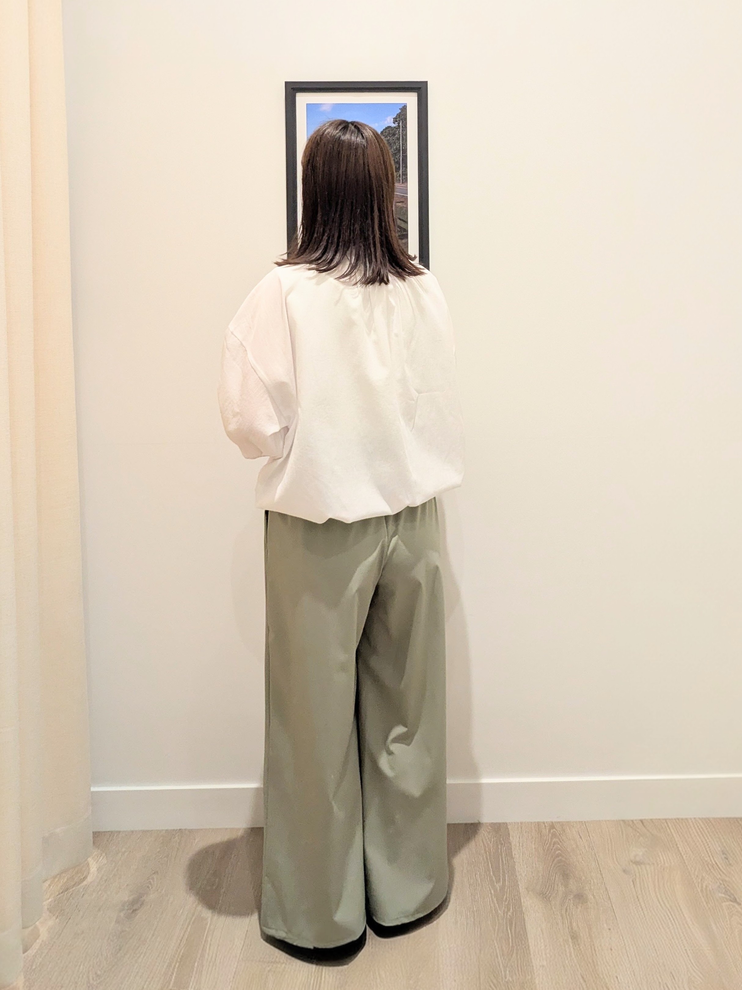 enさんの「Dessin｜【接触冷感/UVカット】イージードロストワイドパンツ」を使ったコーディネート
