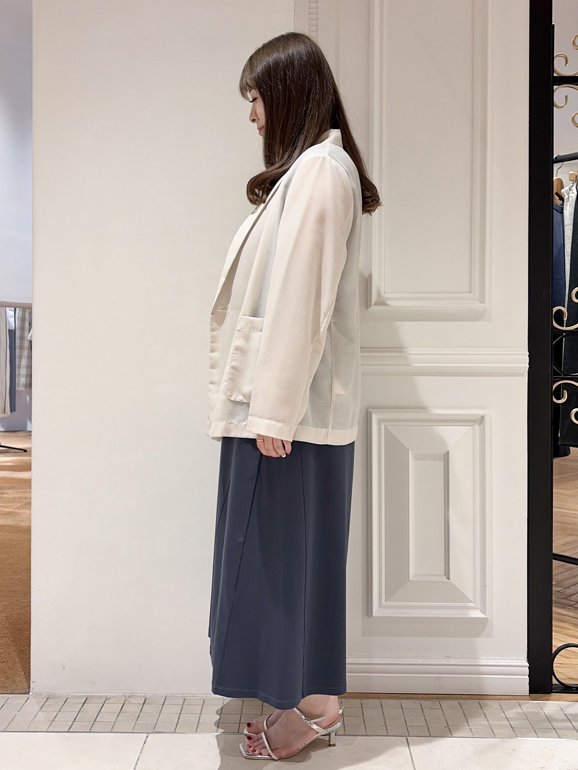 minowaさんの「DRESSTERIOR｜【接触冷感/防シワ機能/ウォッシャブル】クールタッチ リネンブレンドシアージャケット」を使ったコーディネート