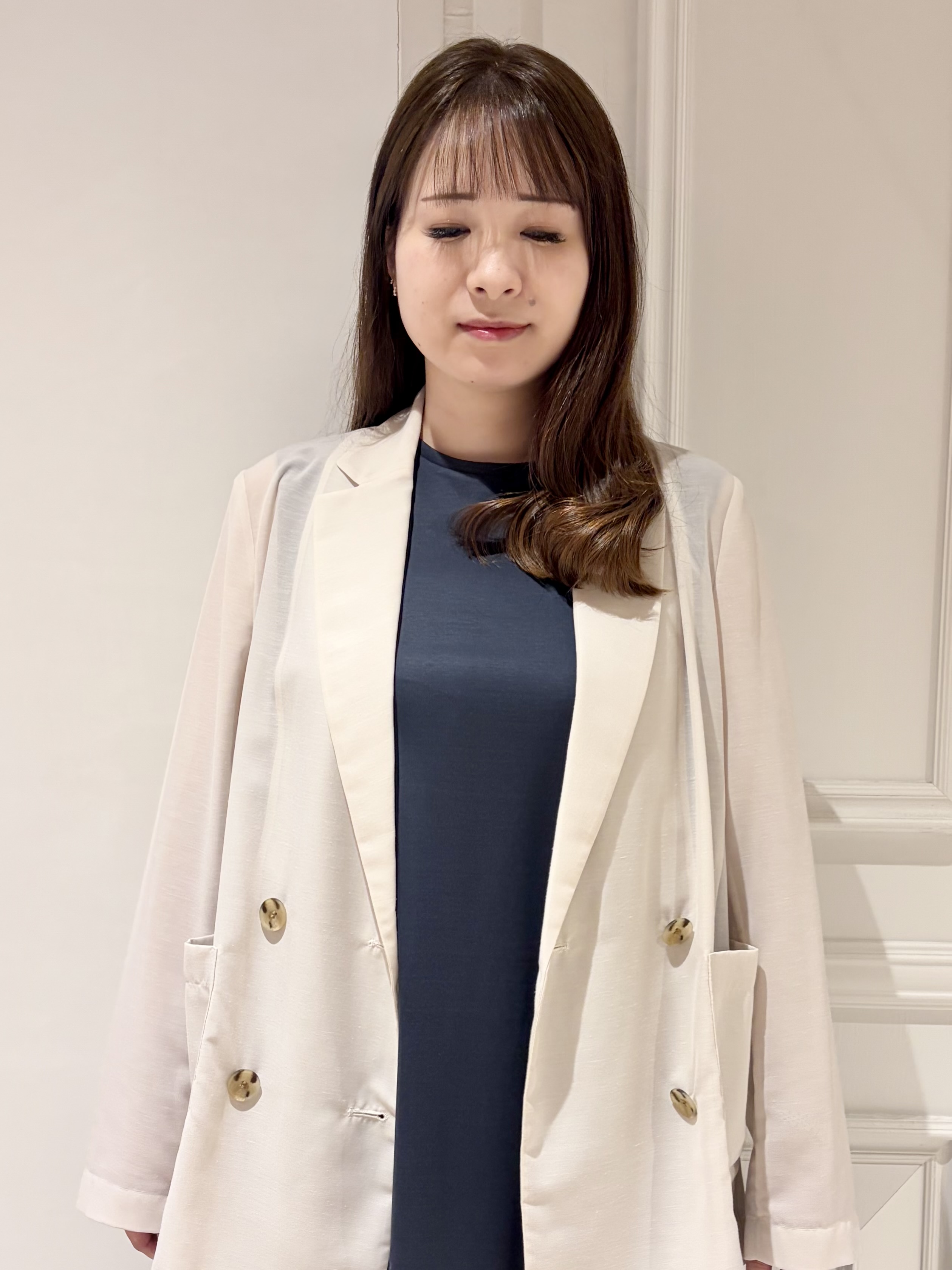 minowaさんの「DRESSTERIOR｜【接触冷感/防シワ機能/ウォッシャブル】クールタッチ リネンブレンドシアージャケット」を使ったコーディネート