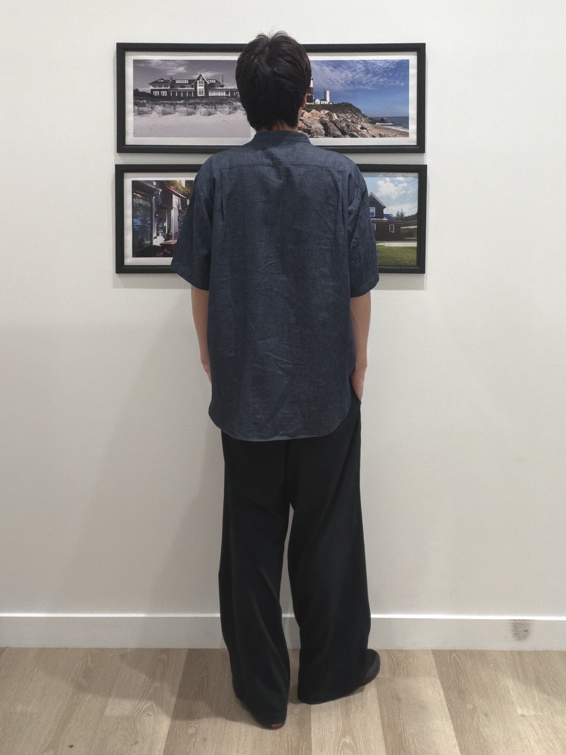 oikawaさんの「Dessin｜【ユニセックス/洗える】綿麻デニムシャツ」を使ったコーディネート