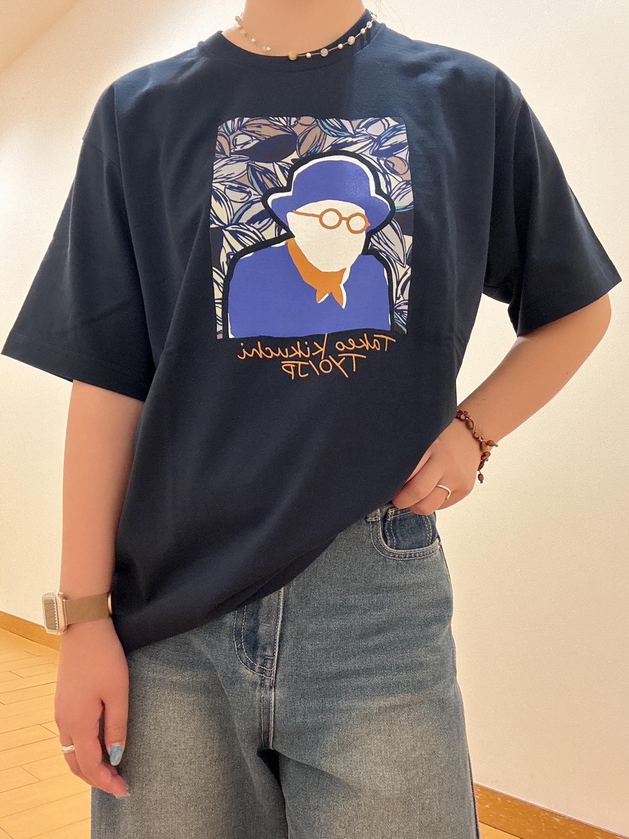 ヒナさんの「TAKEO KIKUCHI｜ポートレートアートＴシャツ」を使ったコーディネート