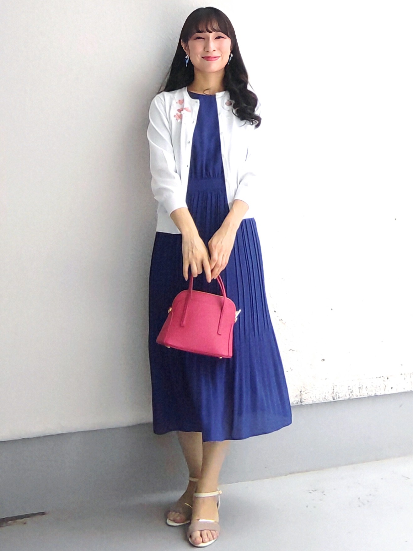 keinaさんの「SunaUna｜【SS～Lサイズ展開／スパンコール・ビジュー・刺繍】クラフトカーディガン」を使ったコーディネート