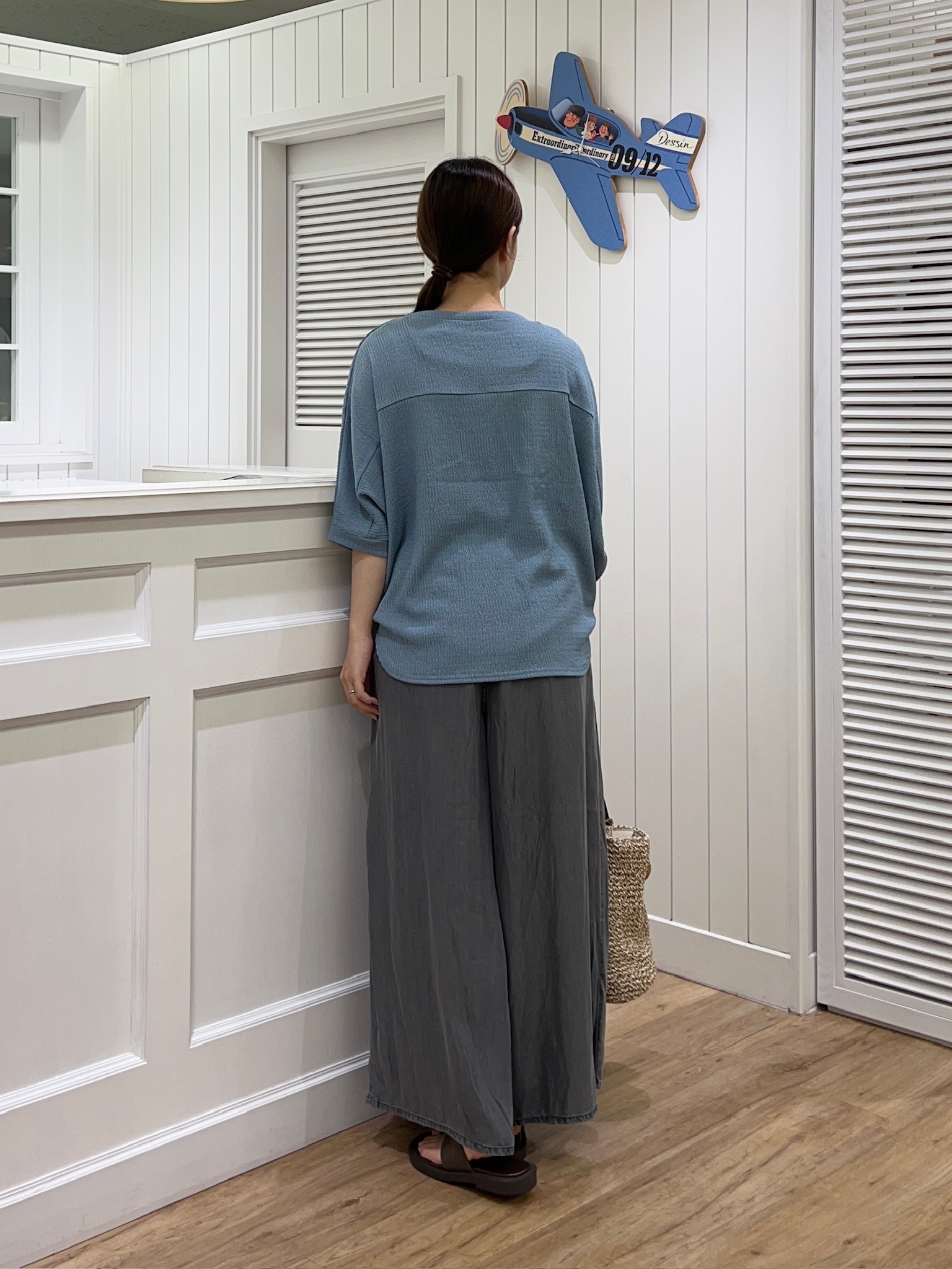 Ayakaさんの「Dessin｜シュリンクジャージ カットソー」を使ったコーディネート