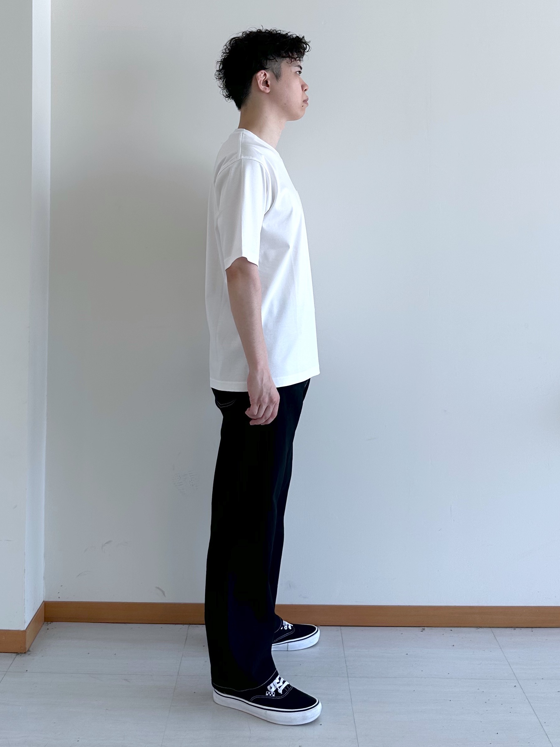 イッシーさんの「TAKEO KIKUCHI｜【BOWLER HAT LABEL】アイスクリアコットンボーラーハットウォーカー 半袖ポケT」を使ったコーディネート