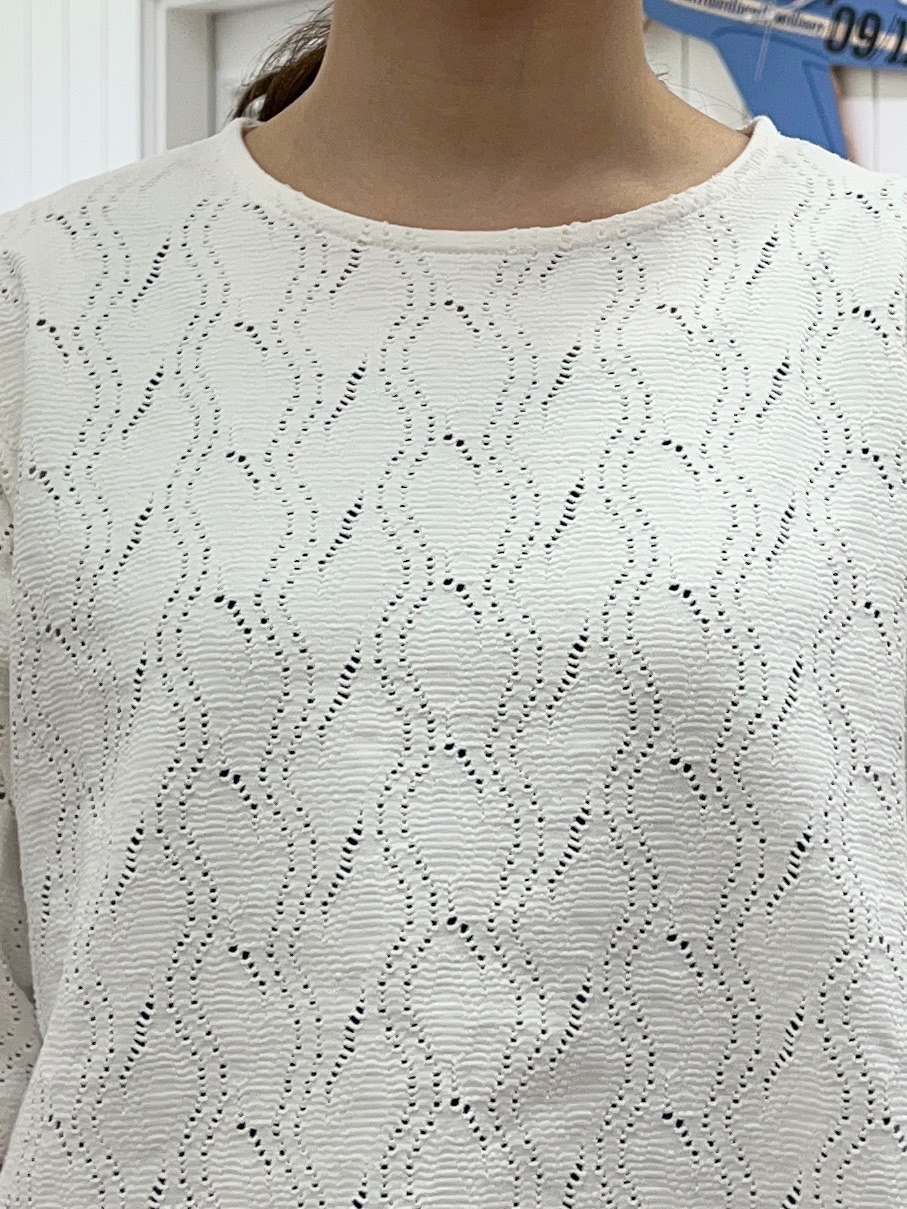 Ayakaさんの「Dessin｜【マシンウォッシャブル】5分袖レースカットソー」を使ったコーディネート