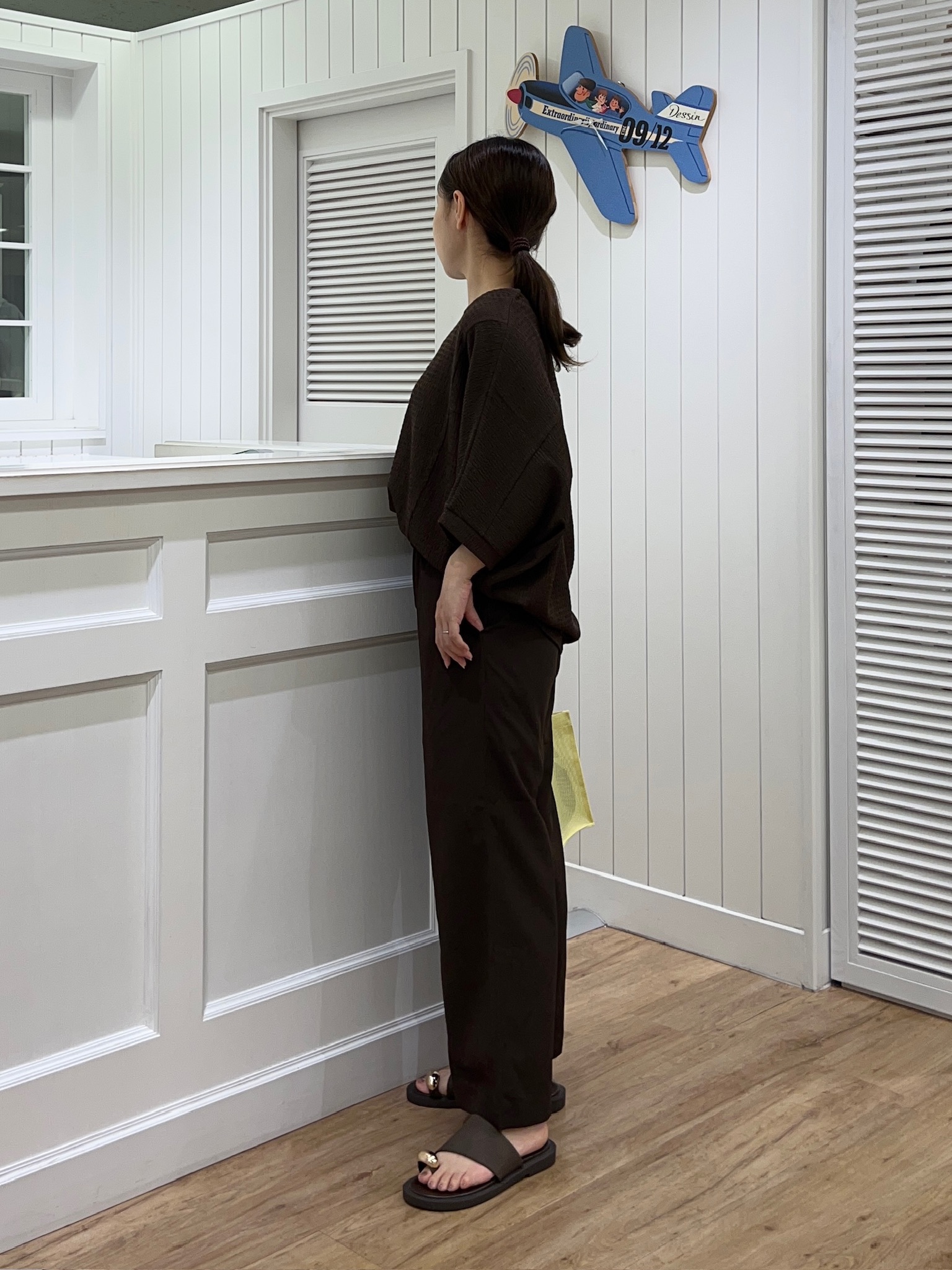 Ayakaさんの「Dessin｜シュリンクジャージ カットソー」を使ったコーディネート