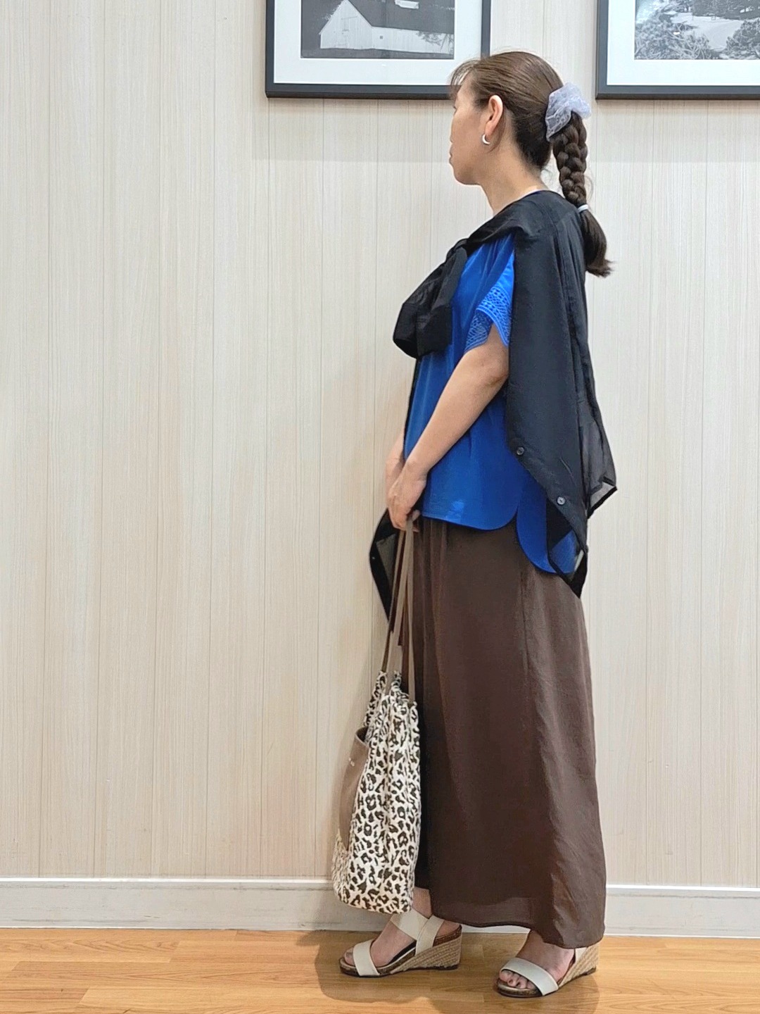 Saoさんの「SHOO･LA･RUE｜【洗濯機可】ダブルポケット 楊柳しぼしぼシアーシャツ」を使ったコーディネート