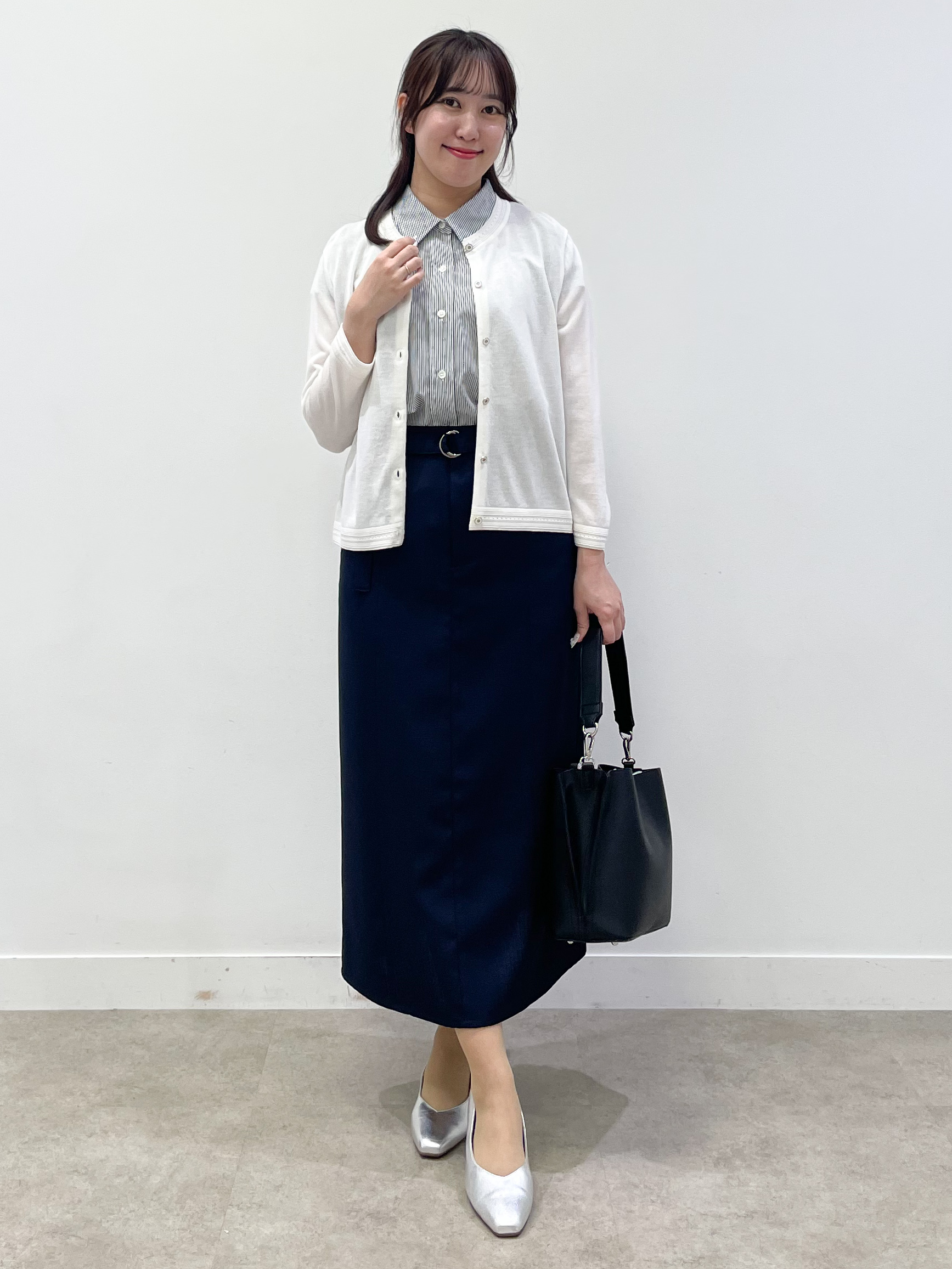 yukariさんの「Reflect｜七分袖ニットカーディガン」を使ったコーディネート