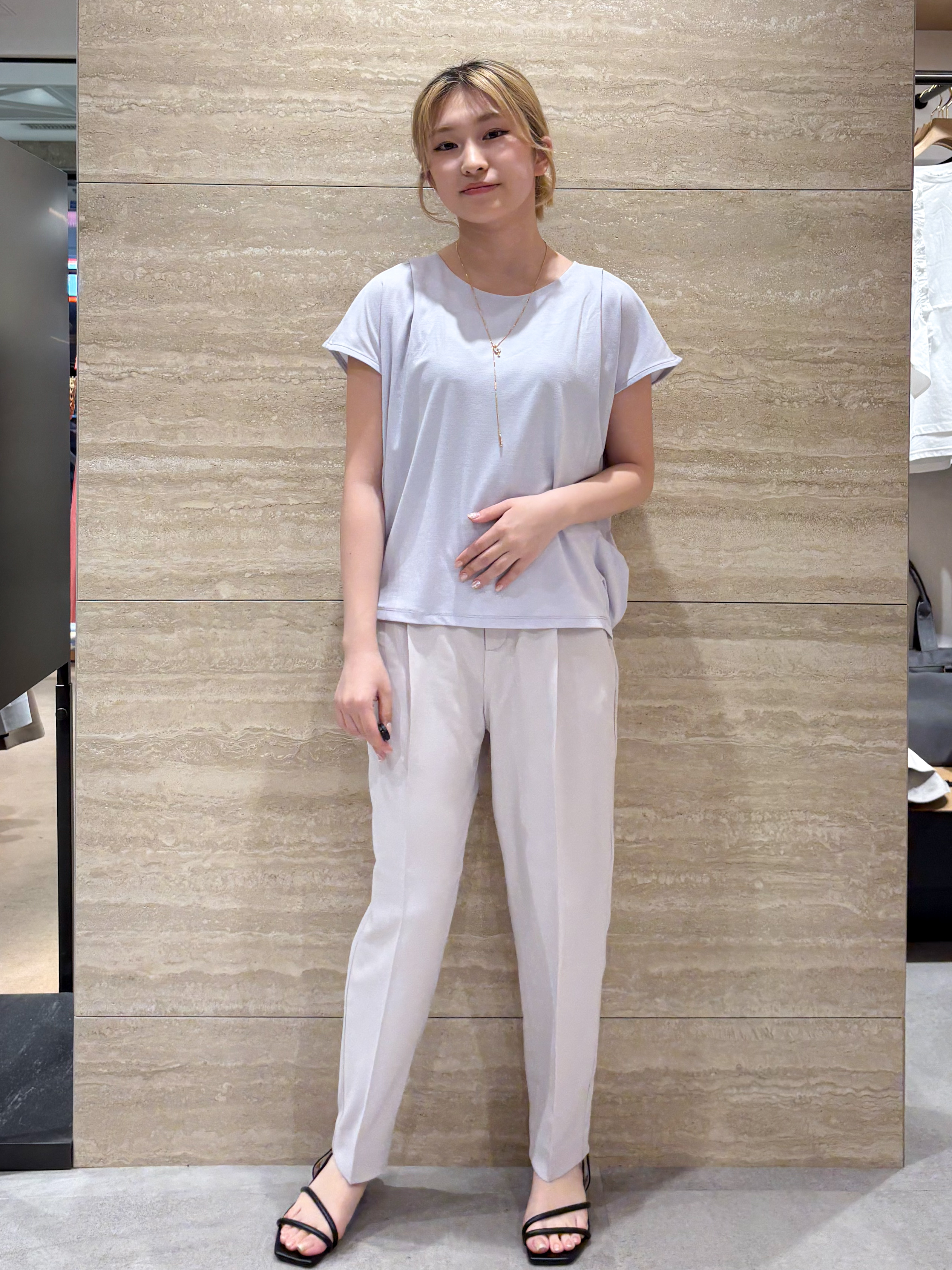 ふうかさんの「index｜【接触冷感／UV】ひんやりコクーントップス《洗濯機OK》」を使ったコーディネート