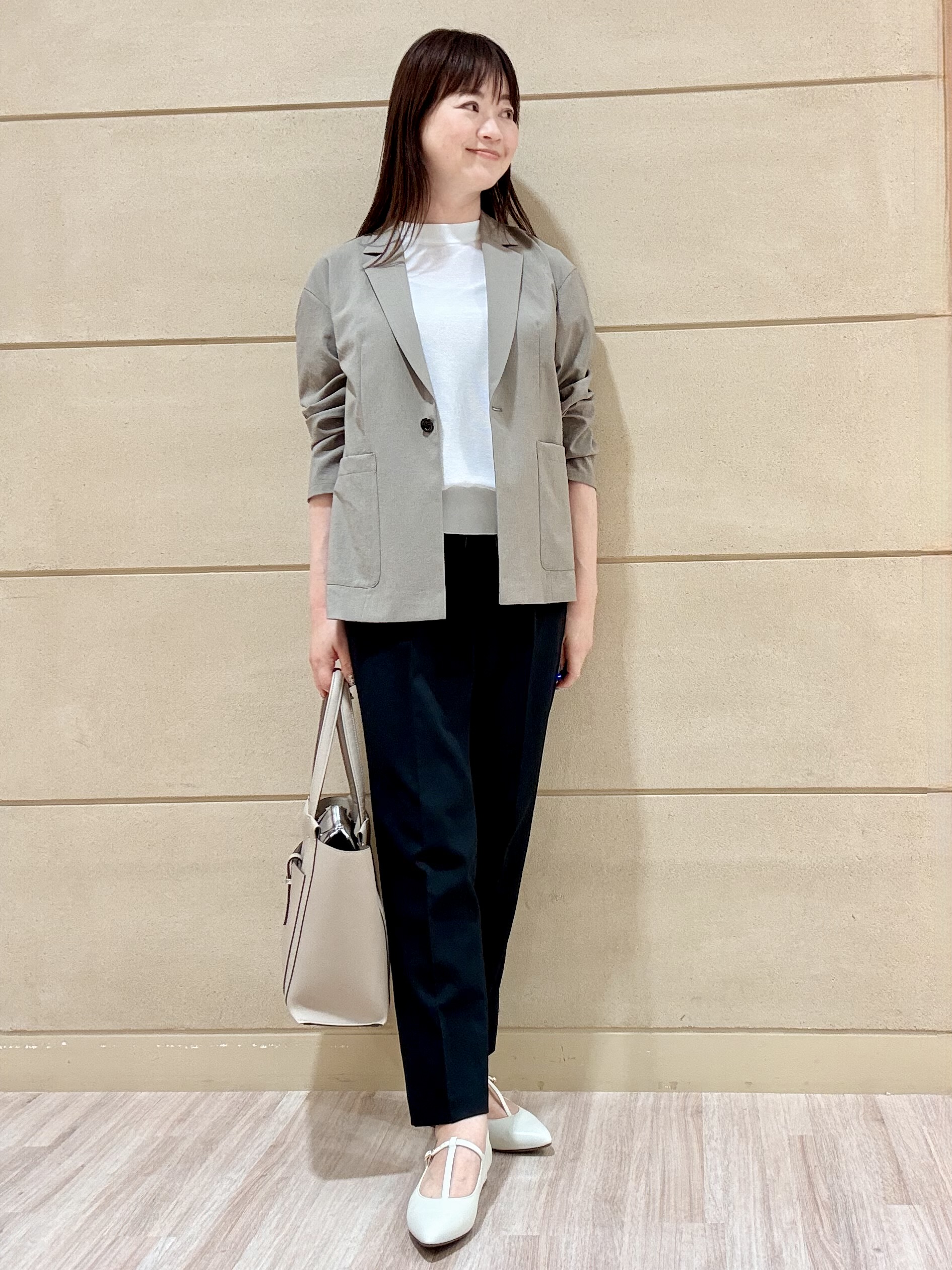 Marさんの「Reflect｜【SS-4Lサイズ／接触冷感／シワになりにくい】リラクシーテーラードジャケット」を使ったコーディネート
