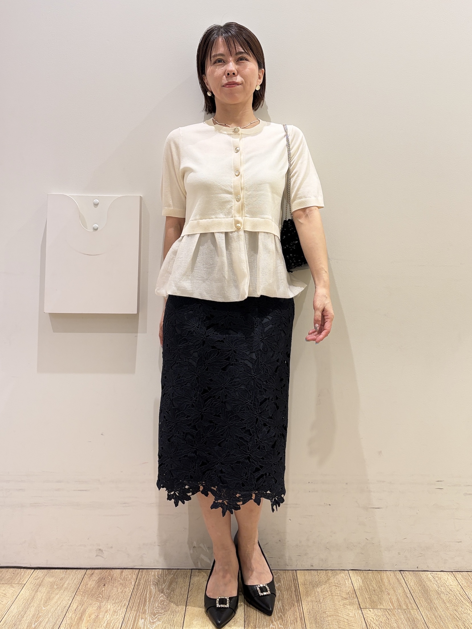 YUKOさんの「index｜クロスオーバルメタルリング」を使ったコーディネート